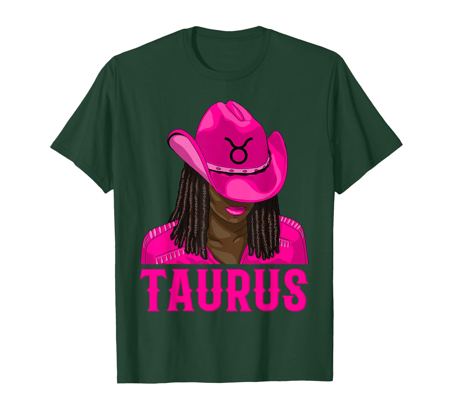 Taurus Western Cowgirl African American Black Women T-Shirt
