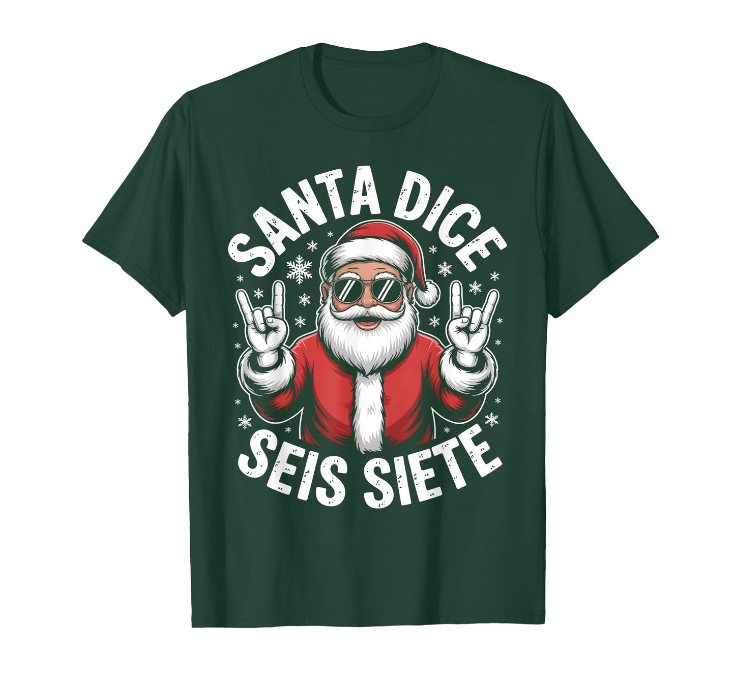 67 Six Seven Spanish Teacher Santa Dice SEIS Siete Brainrot T-Shirt
