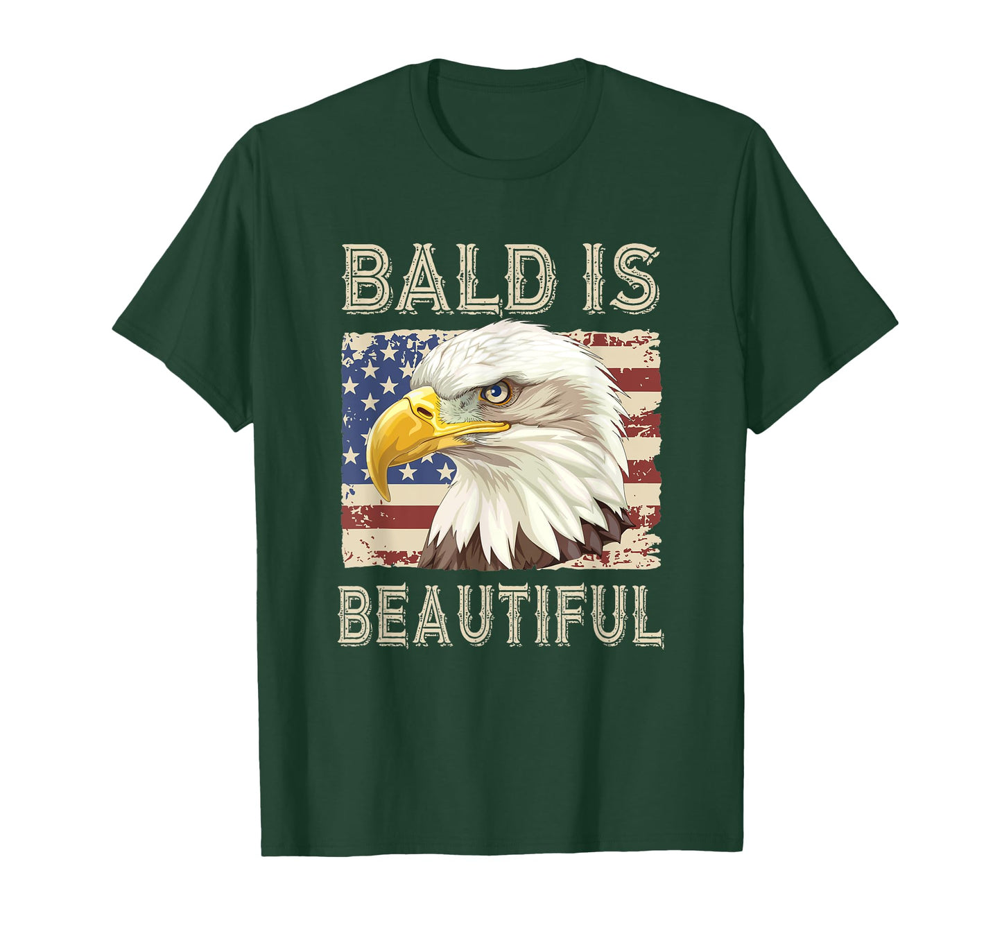Bald Is Beautiful Bald Eagle T-Shirt