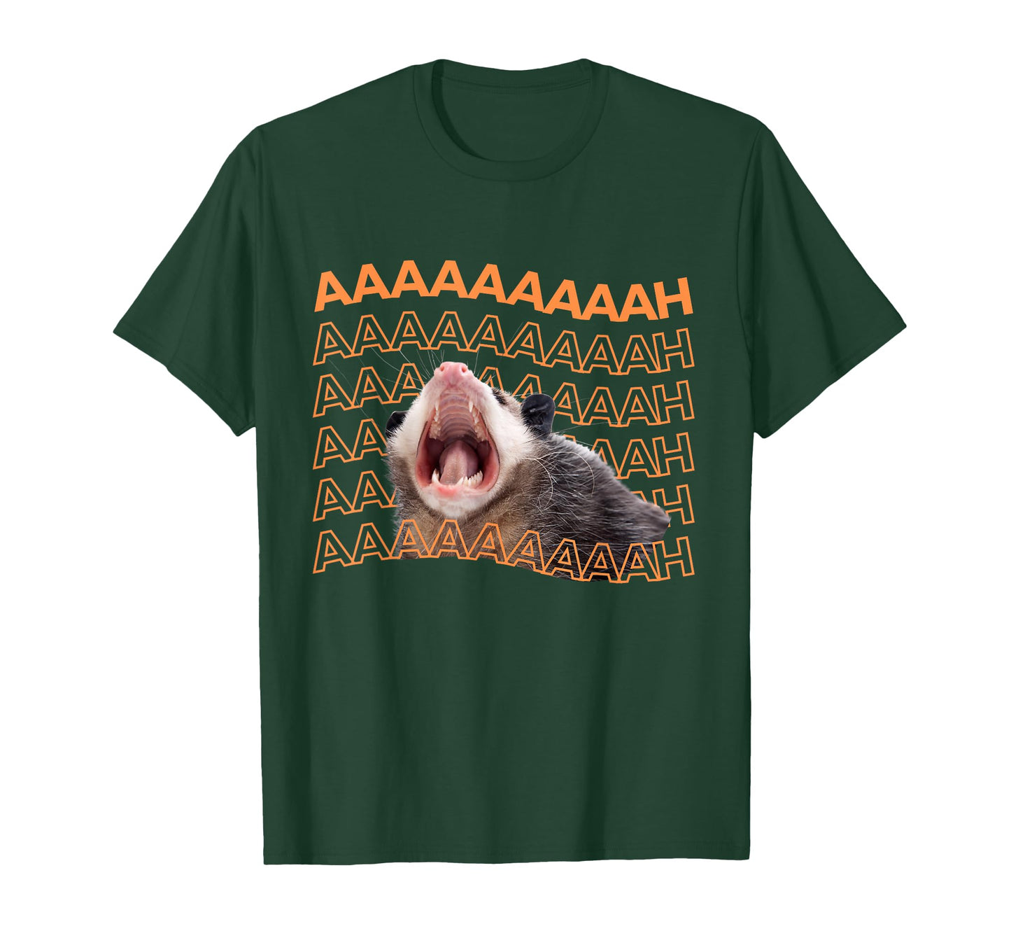 Opossum Screaming Funny Possum Trash Cat Meme Men Women Gift T-Shirt