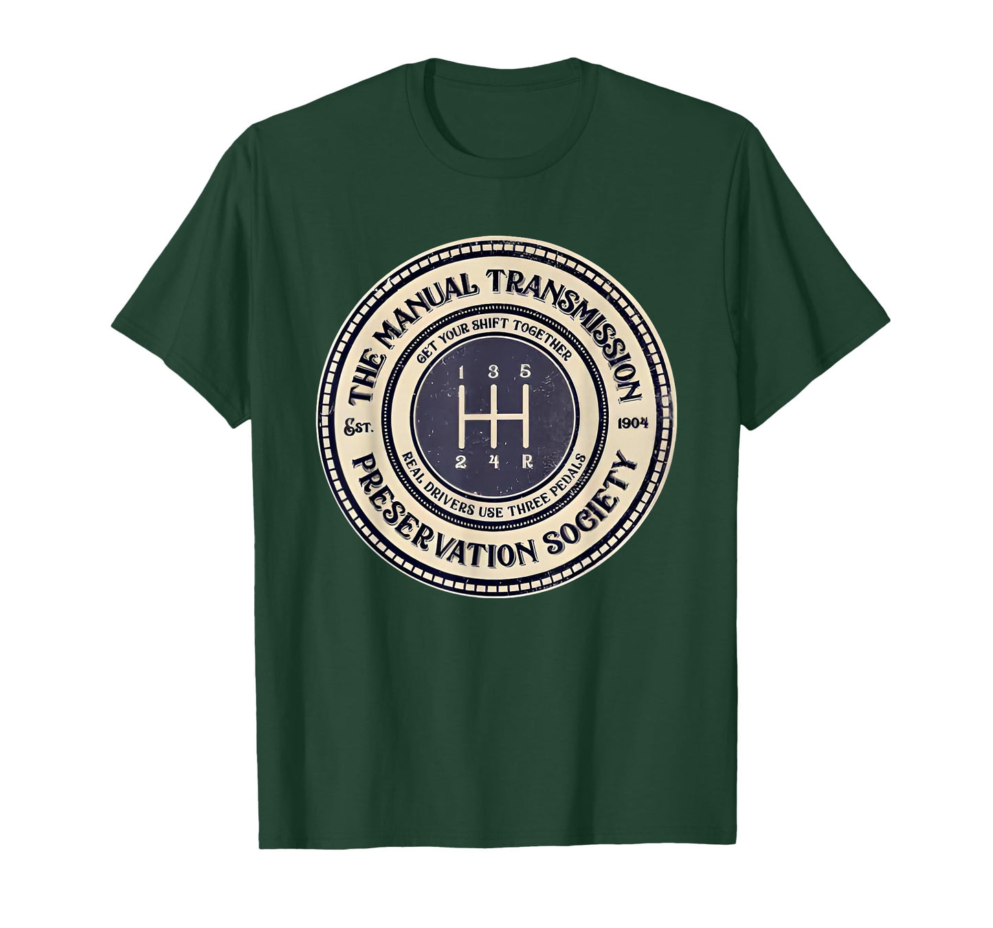 5 speed the manual transmission preservation society T-Shirt