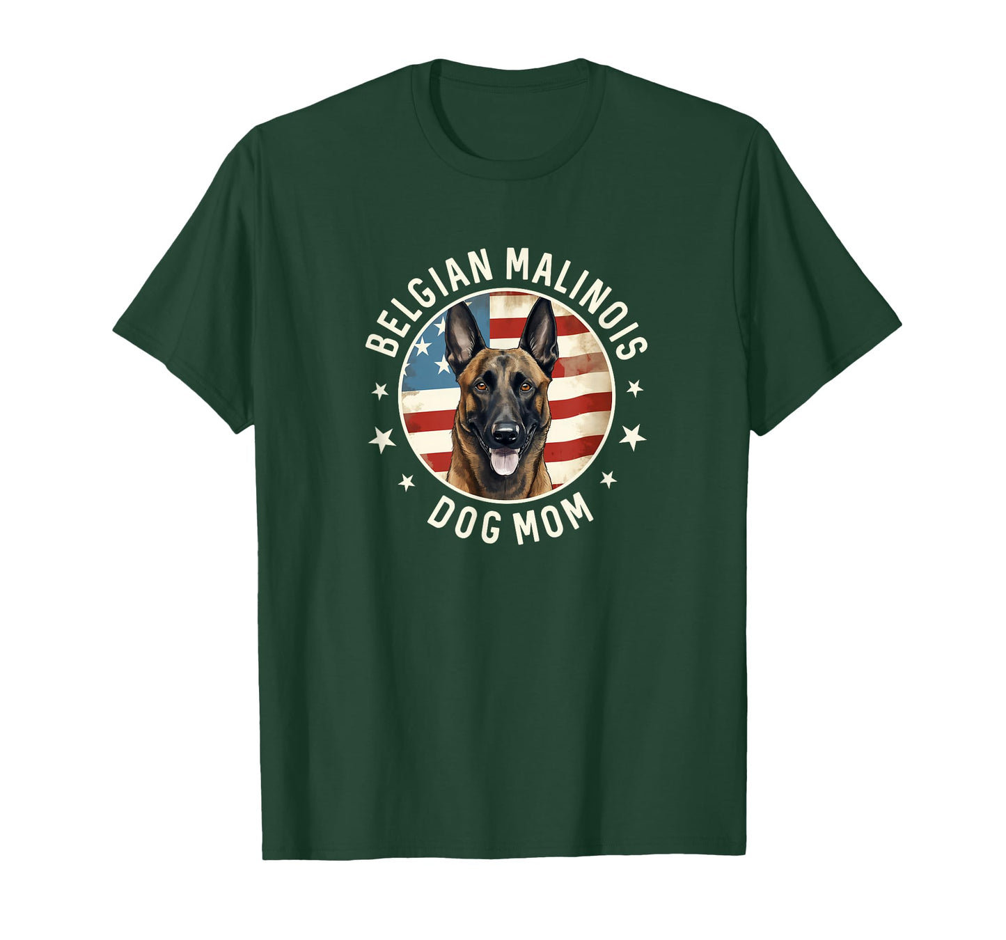 Belgian Malinois Gifts for Women, Belgian Malinois Dog Mom T-Shirt