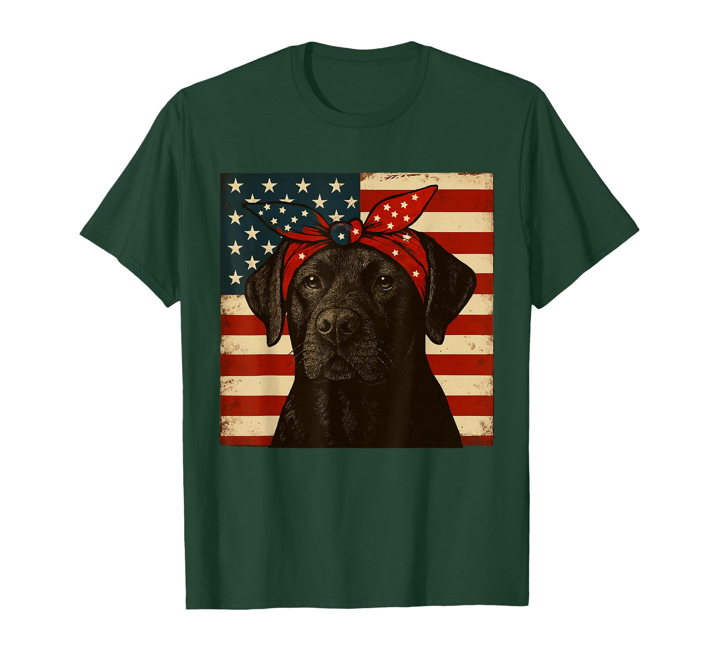 Labrador Retriever Patriotic 4th of July for Men Women Kids T-Shirt