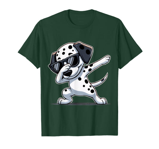 Dabbing Dalmatian Funny Dalmation Dog Dab Dance T-Shirt