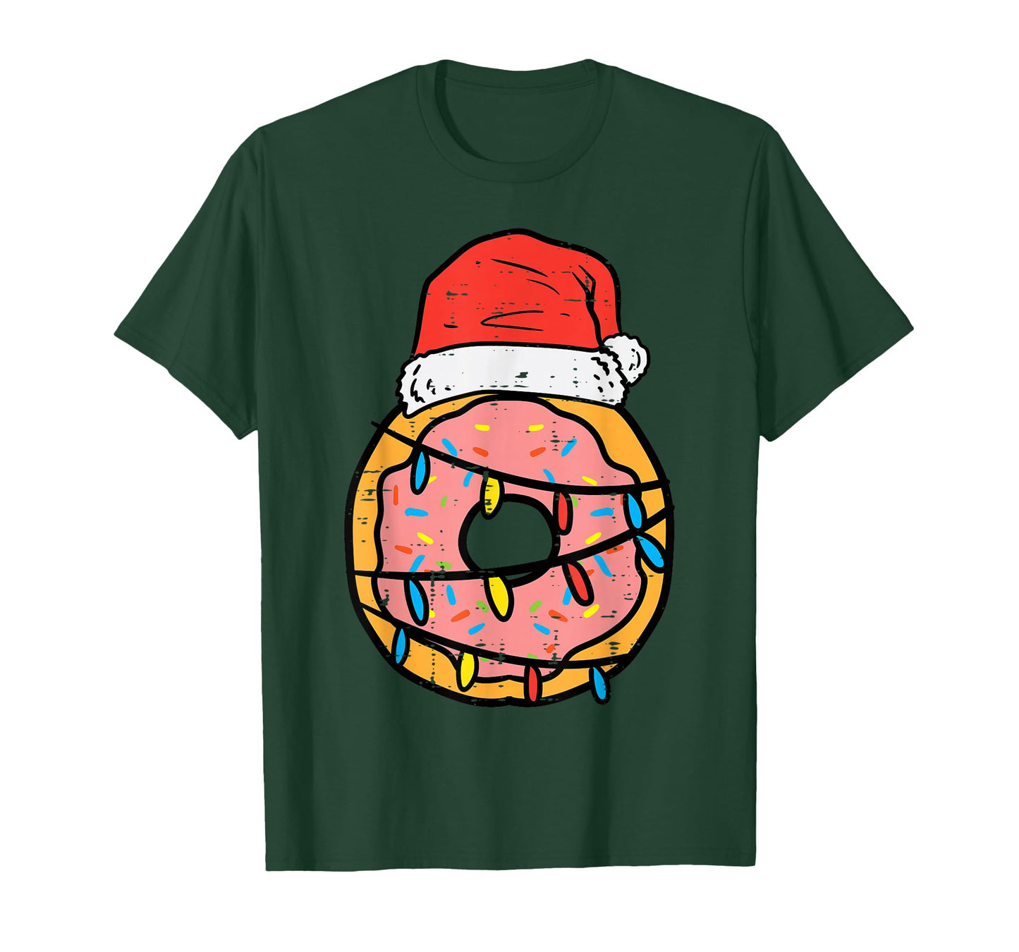 Christmas Donut Santa Cute Xmas Baking Baker Men Women Kids T-Shirt