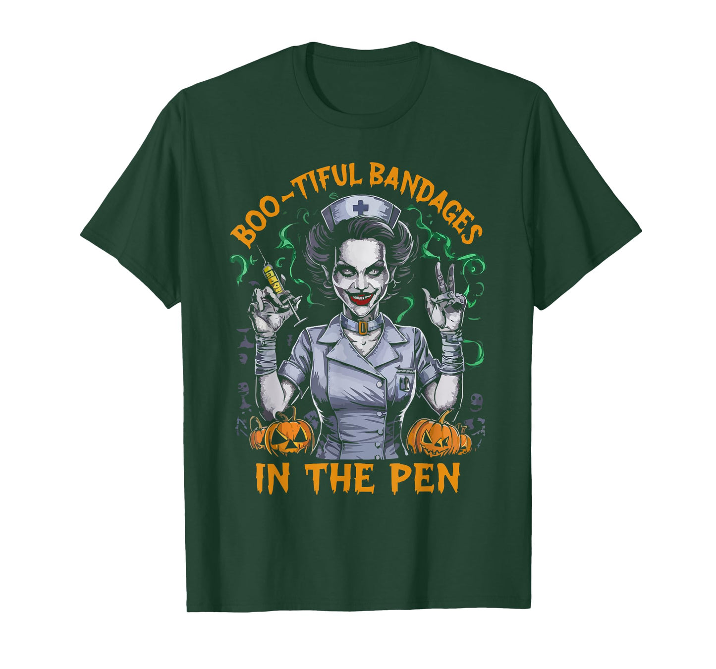 Correctional Nurse Halloween Spooky Nursing Trick Or Treat T-Shirt