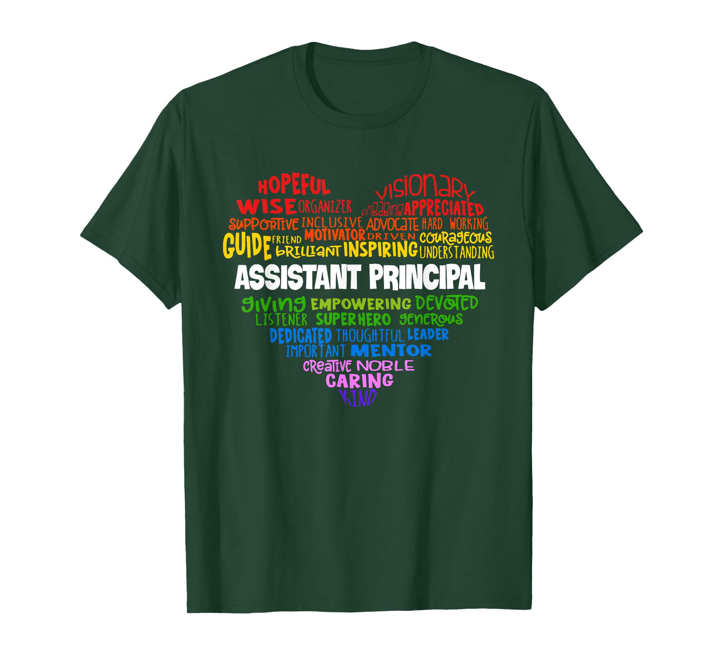 Assistant Principal Cute Heart Shirt Back to School T-Shirt