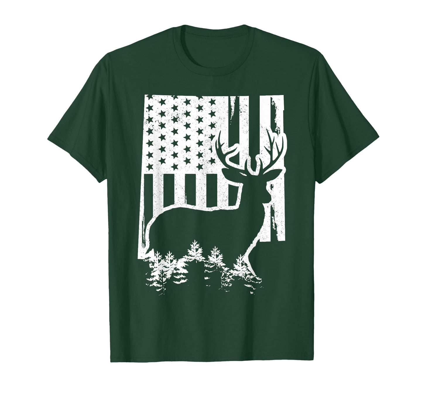 New Mexico Elk Hunting State Map US Flag Patriotic Hunter T-Shirt