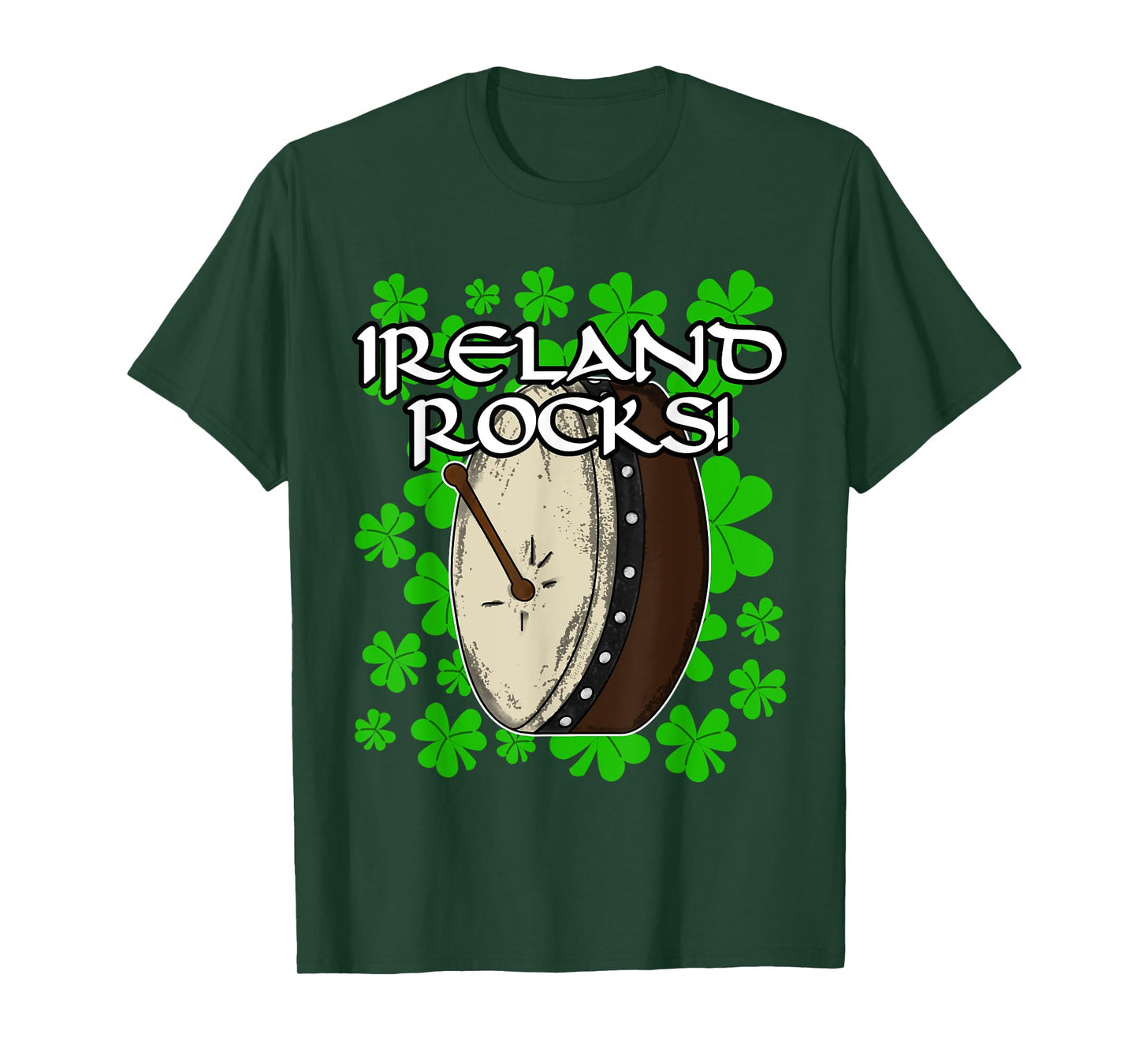 St Patricks Day Bodhran Drummer Drums Percussion Musician T-Shirt