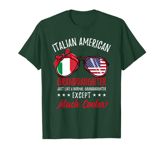 Cool Italian American Granddaughter Italian Roots T-Shirt