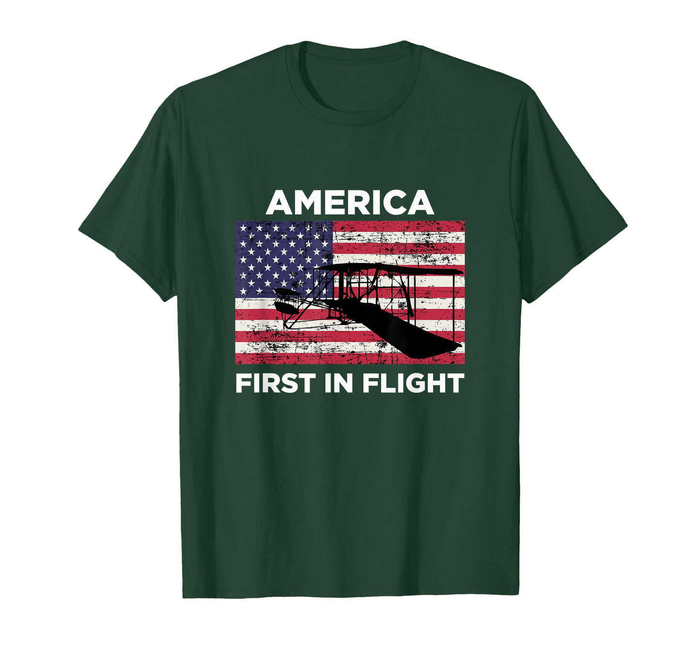 America First in Flight Wright brothers patriotic t-shirt T-Shirt