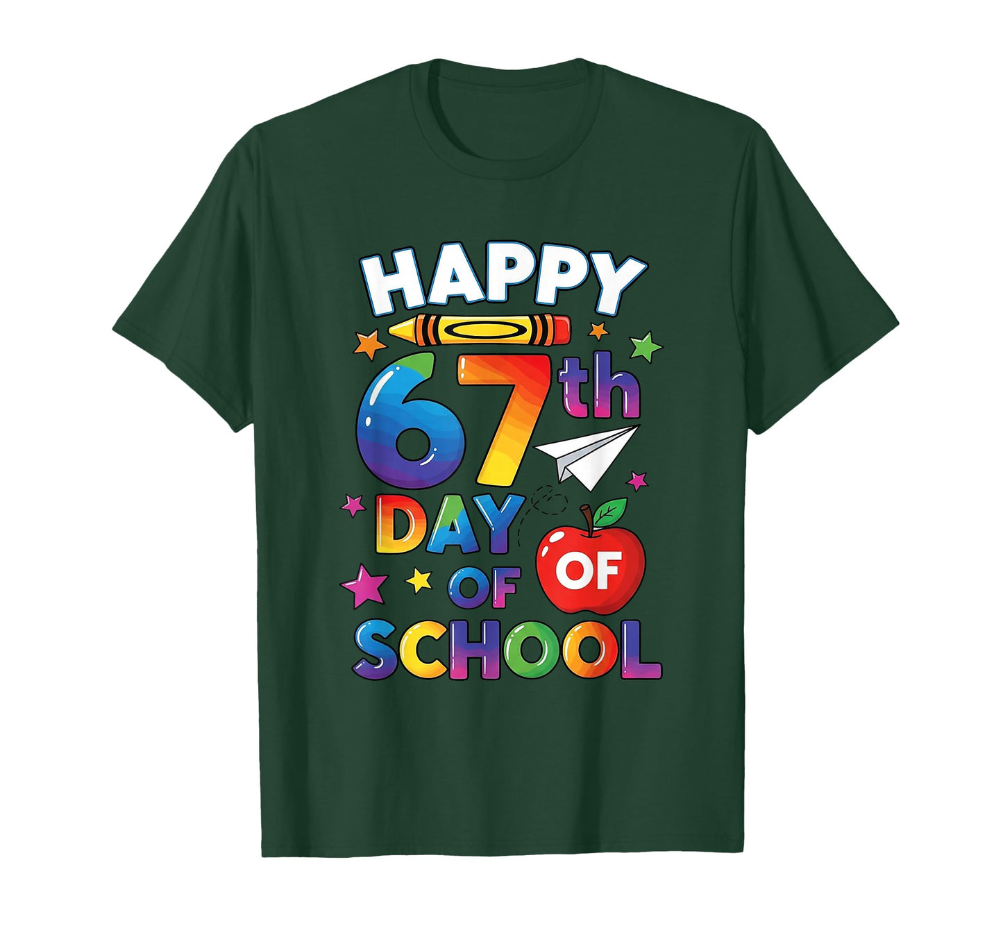 67th Day of School Happy 67 Days Meme Teacher Kids T-Shirt
