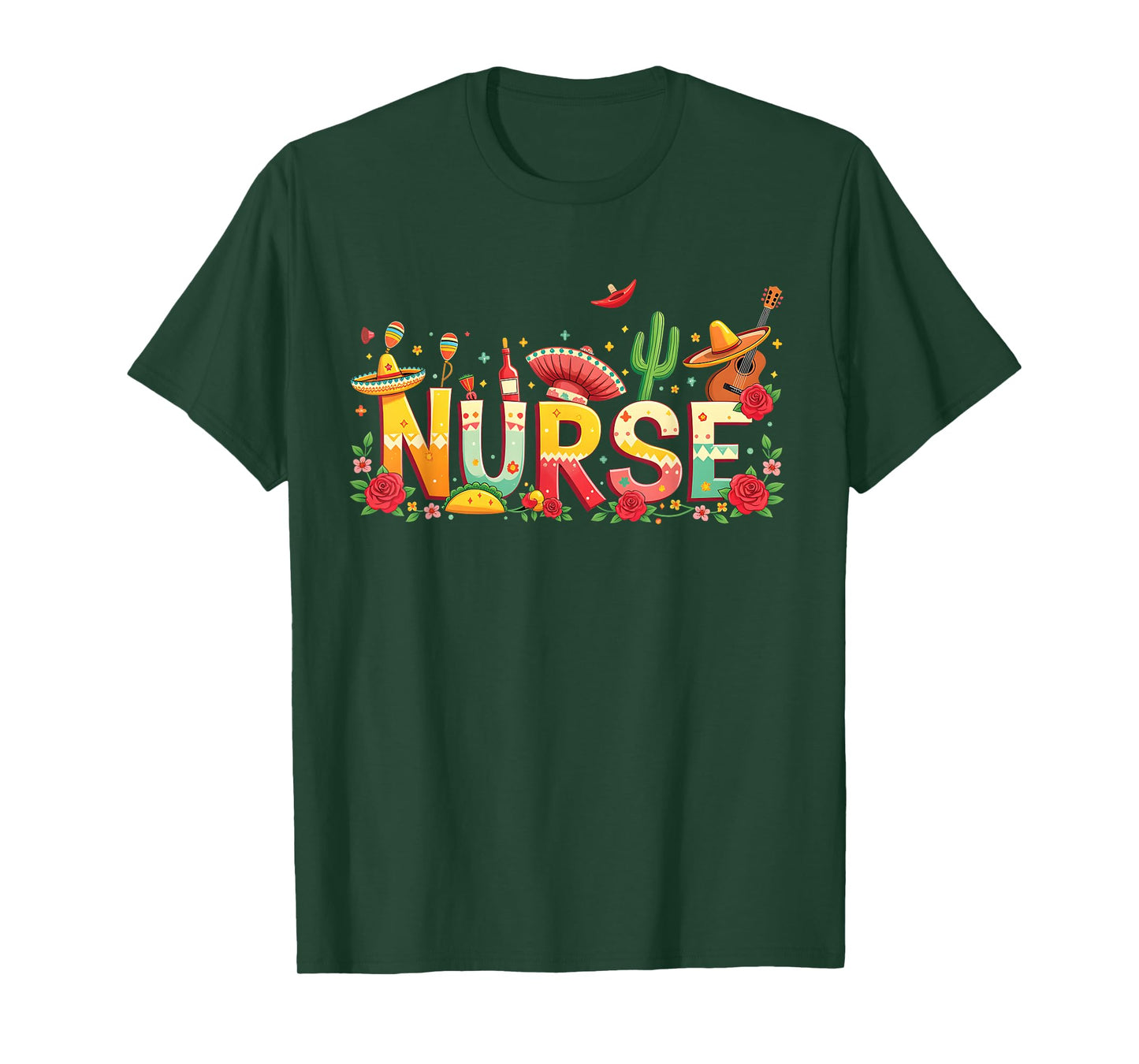 Cinco De Mayo Fiesta Mexican Party Nurse Women Scrub Top T-Shirt