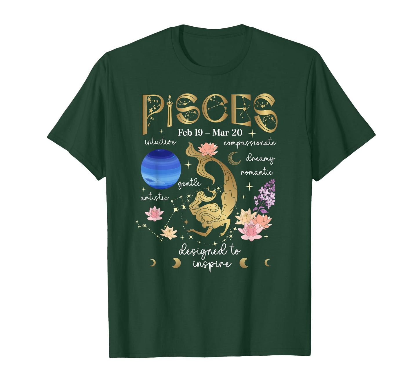 Pisces Facts Pisces Zodiac Sign Pisces Birthday T-Shirt