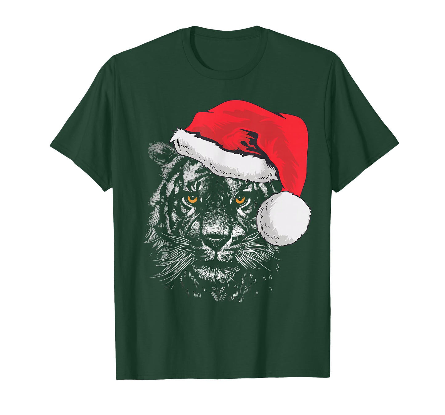 Tiger Shirts For Women Men & Kids Tiger Santa Christmas 2025 T-Shirt