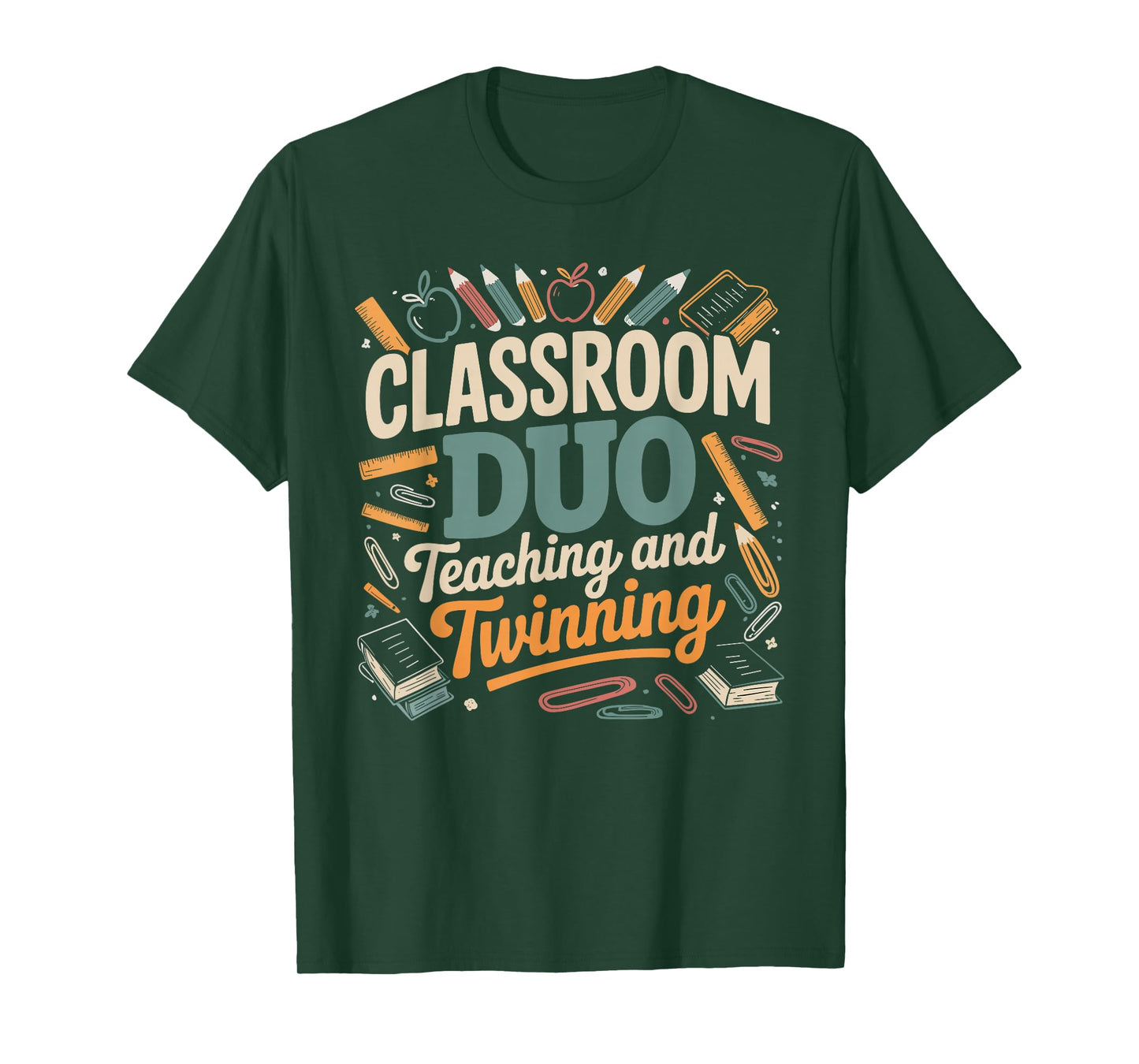 Classroom Duo Teaching and Twinning Teacher T-Shirt