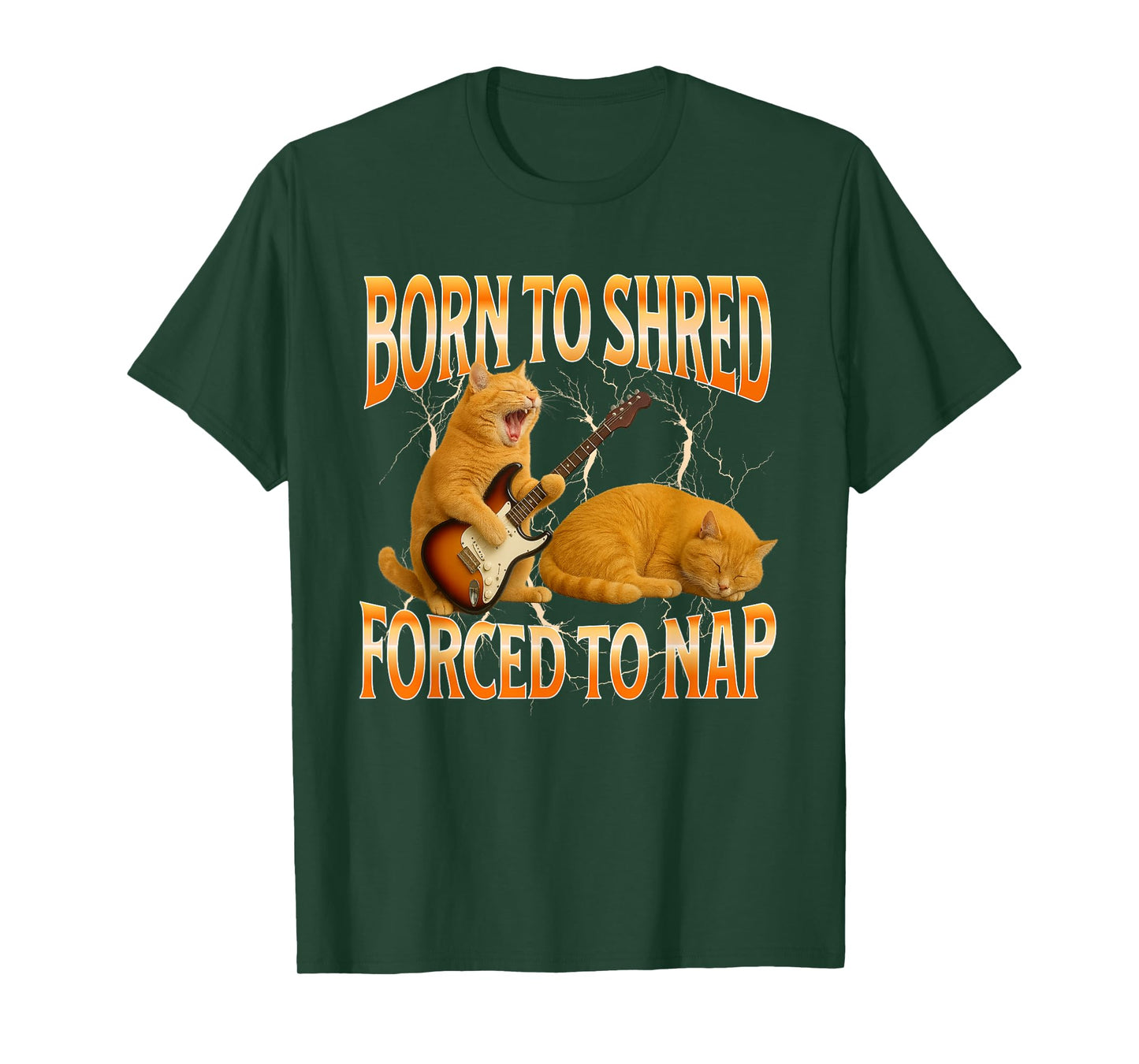 Cat playing guitar funny cat T-Shirt