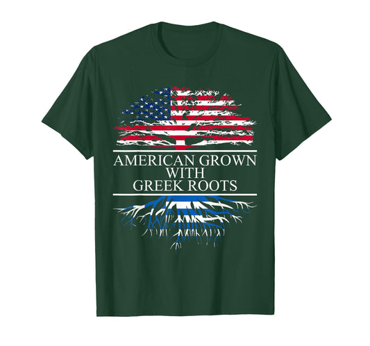 American Grown With Greek Roots T-Shirt T-Shirt