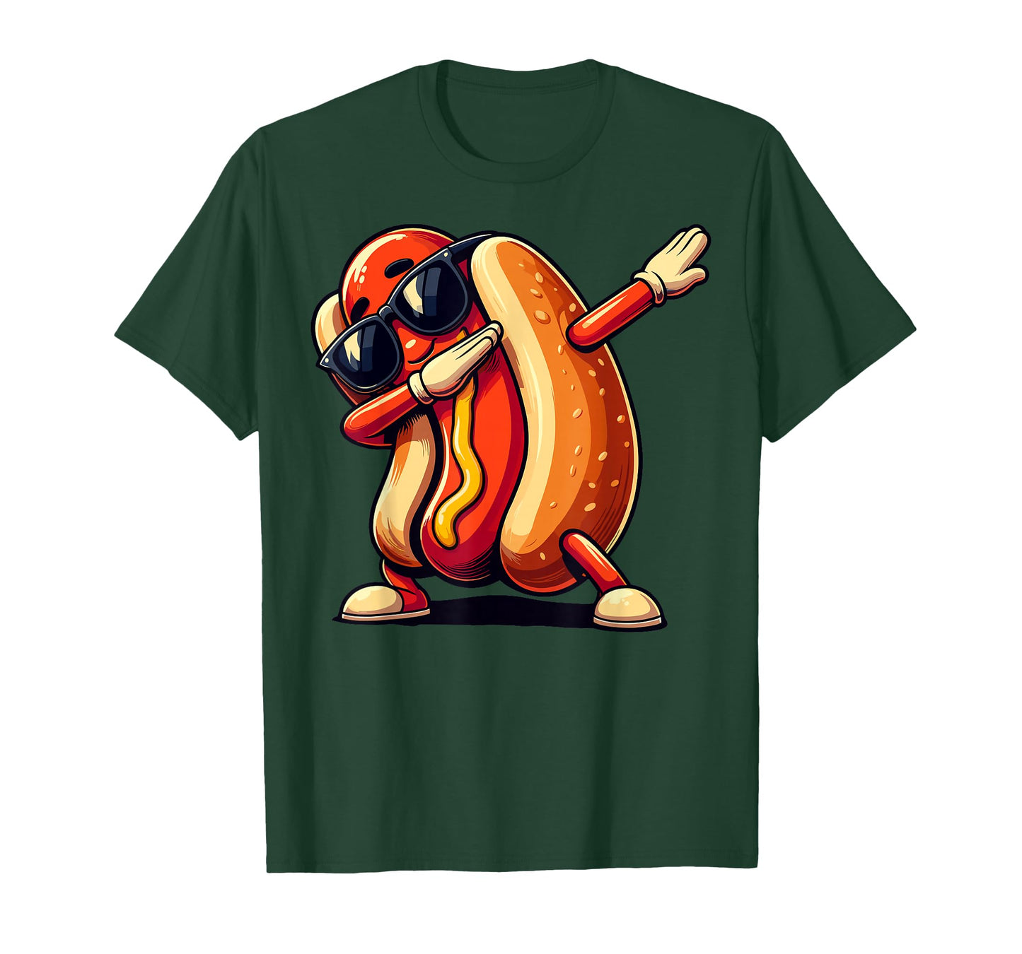 Cool Hot Dog Dabbing Funny Fast Food Hotdog Lovers Toddler T-Shirt