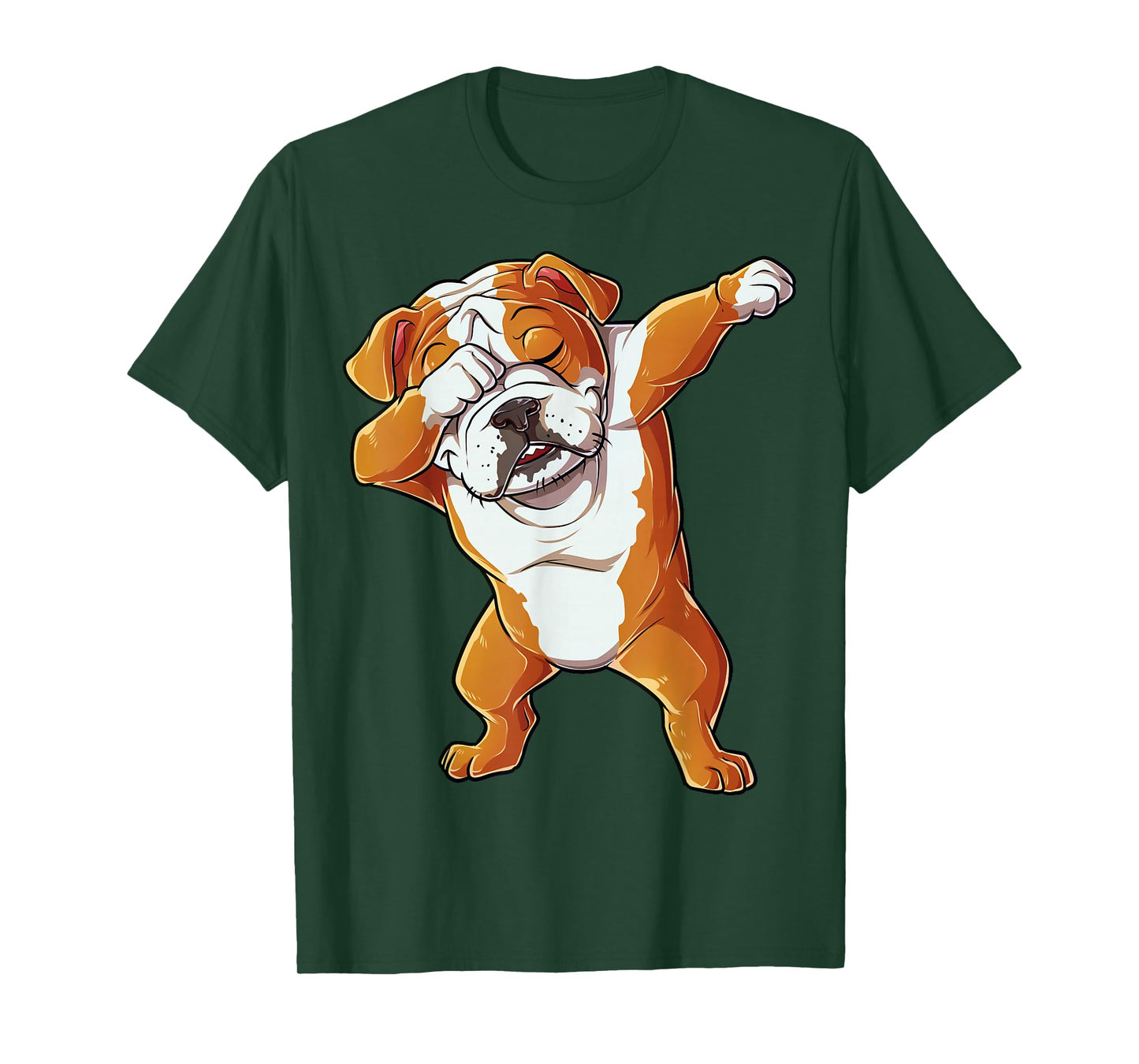 Dabbing English Bulldog T Shirt Boys Dab Dance Puppy Lover T-Shirt