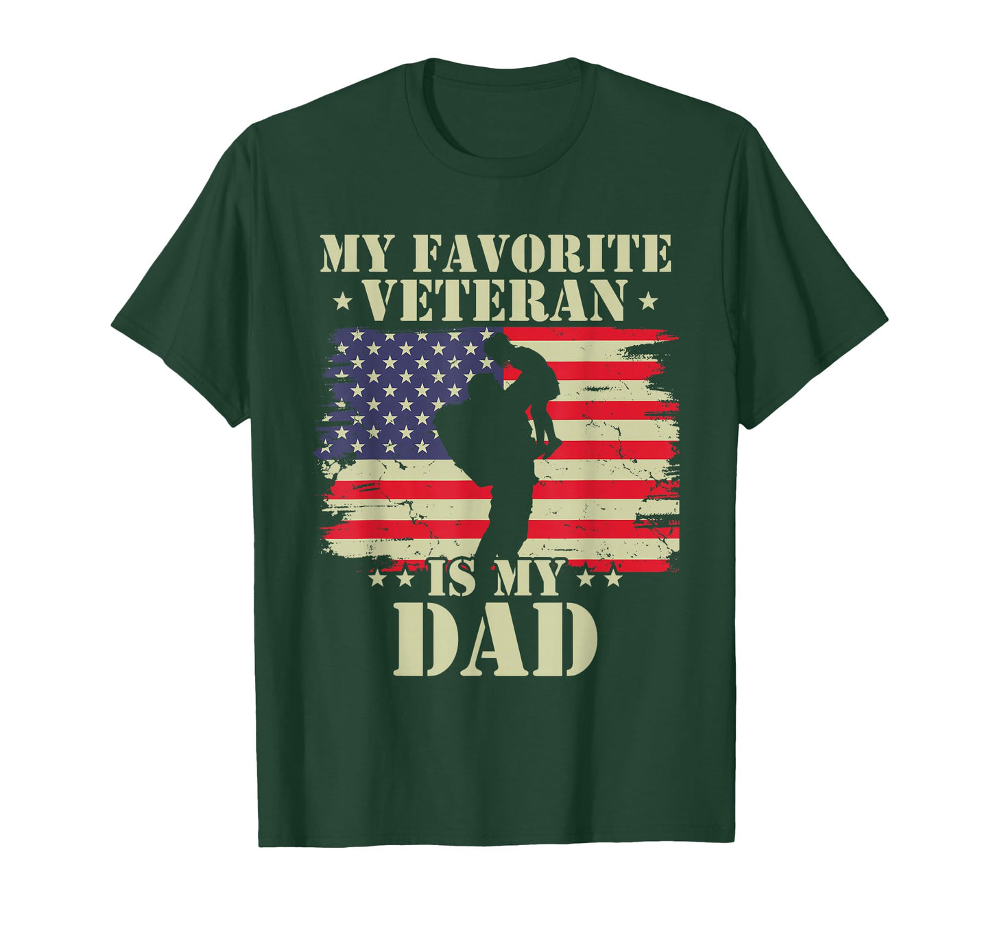 My Favorite Veteran is My dad Army Military Veterans Day T-Shirt