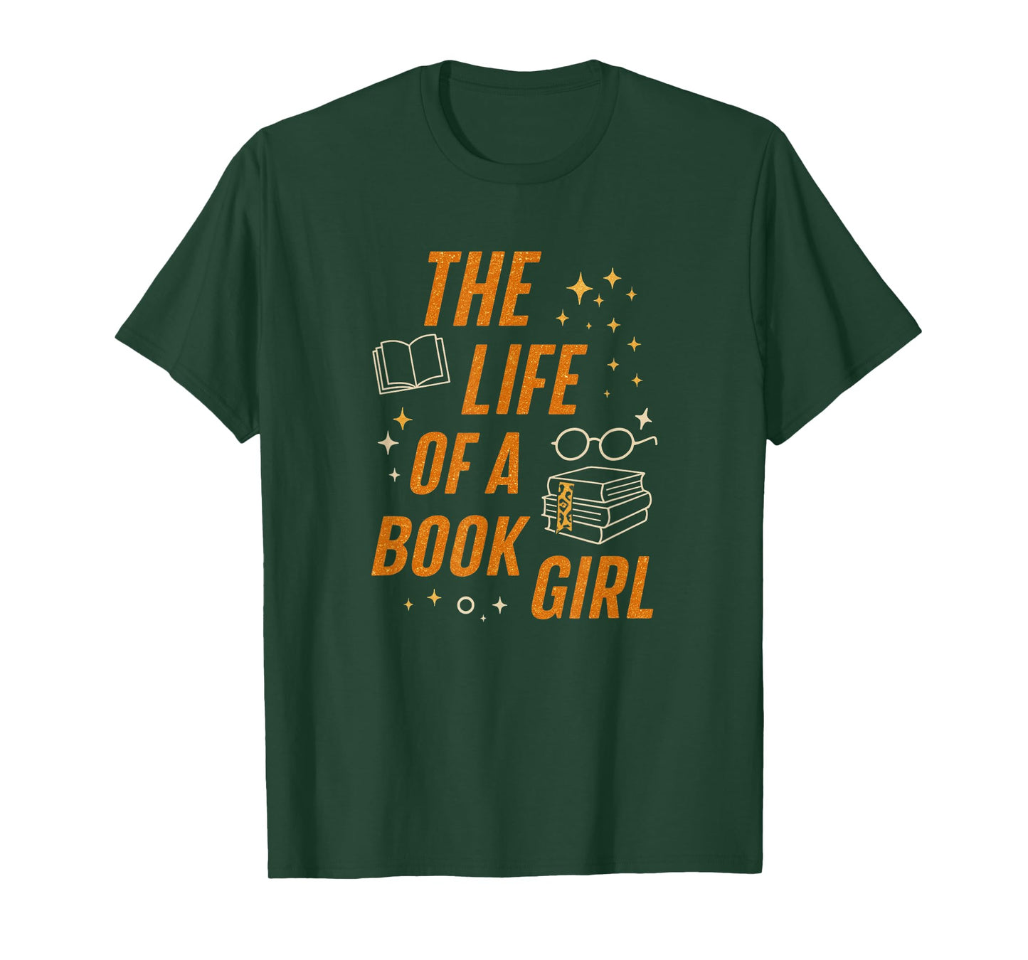 The Life of A Book Girl Reader Aesthetic Graphic T-Shirt
