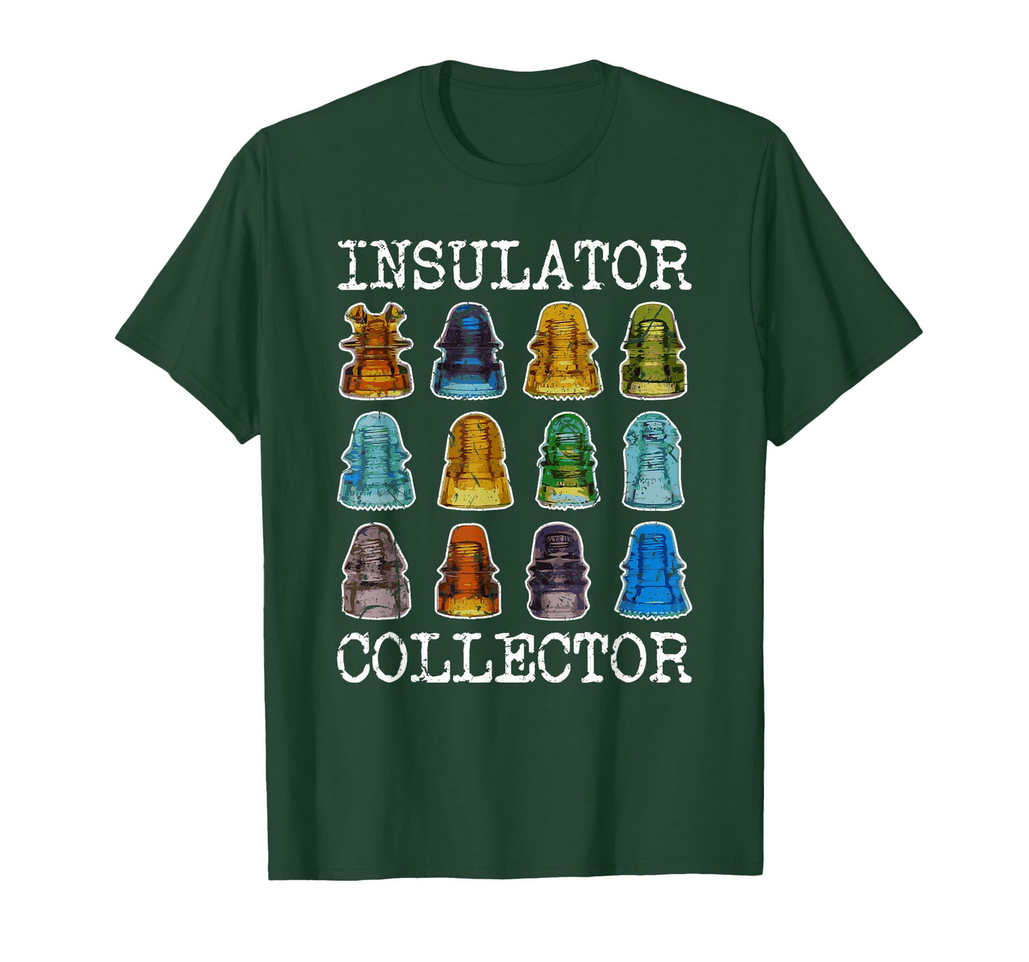 Insulator Collector Antique Telegraph Vintage Glass T-Shirt