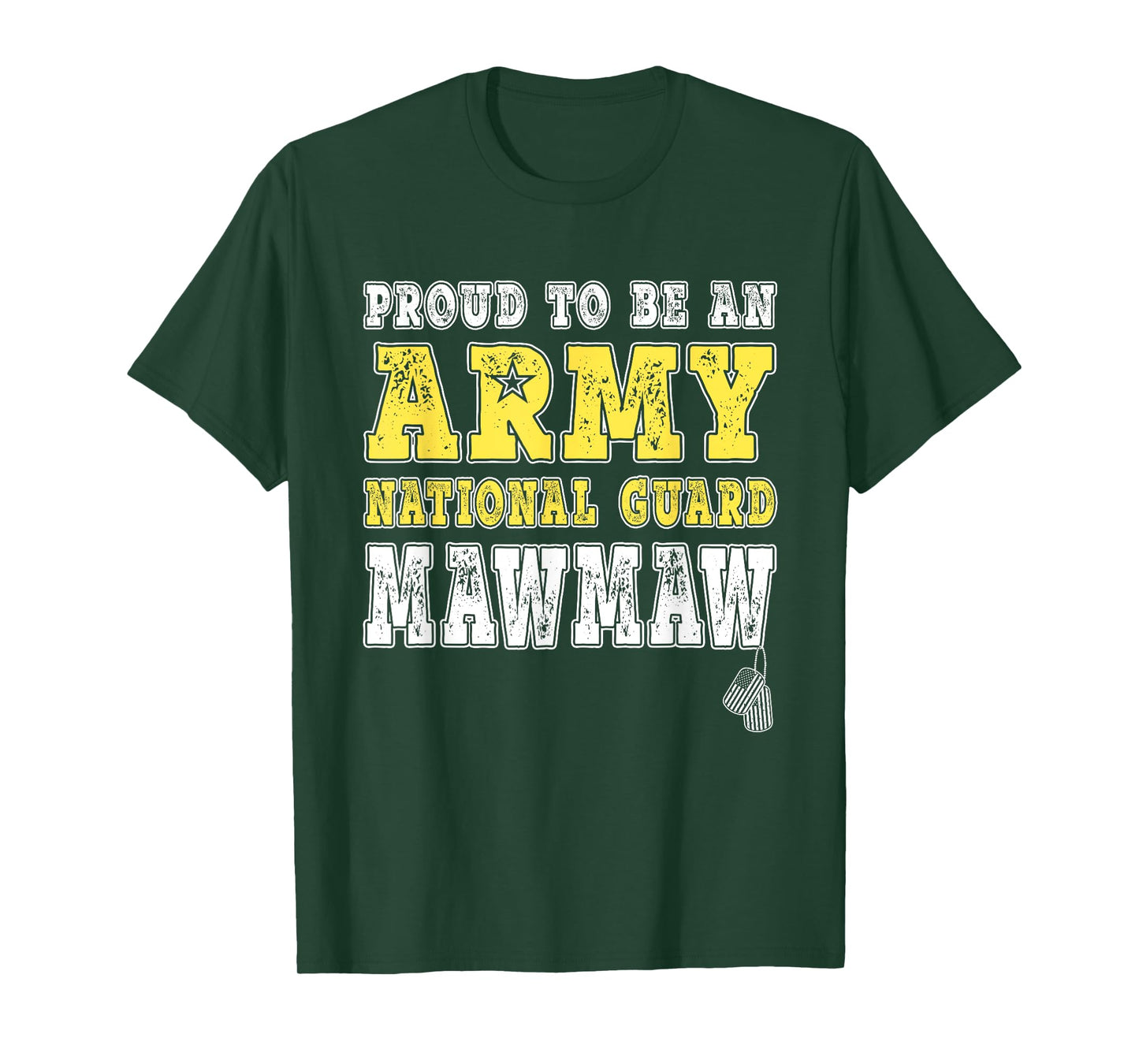 Proud To Be An Army National Guard Mawmaw Military Grandma T-Shirt