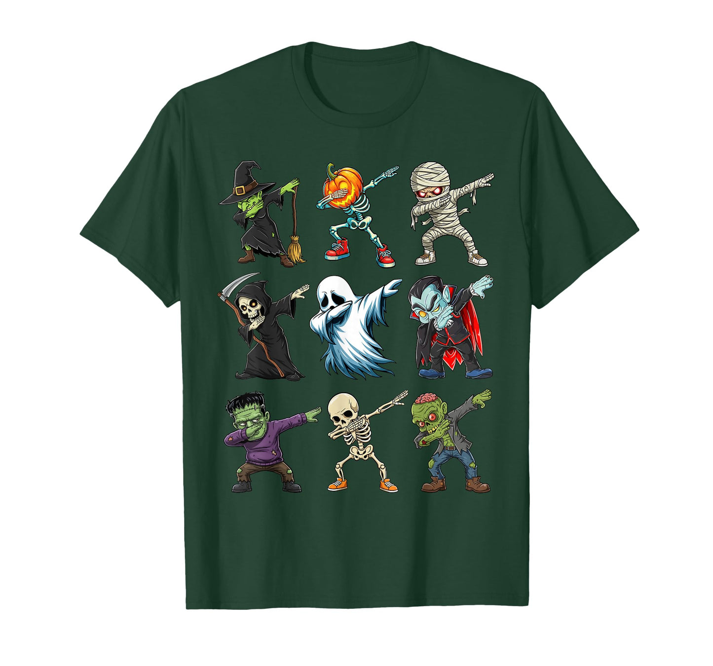 Dabbing Spooky Creatures Kids Boys Men Costume Halloween T-Shirt