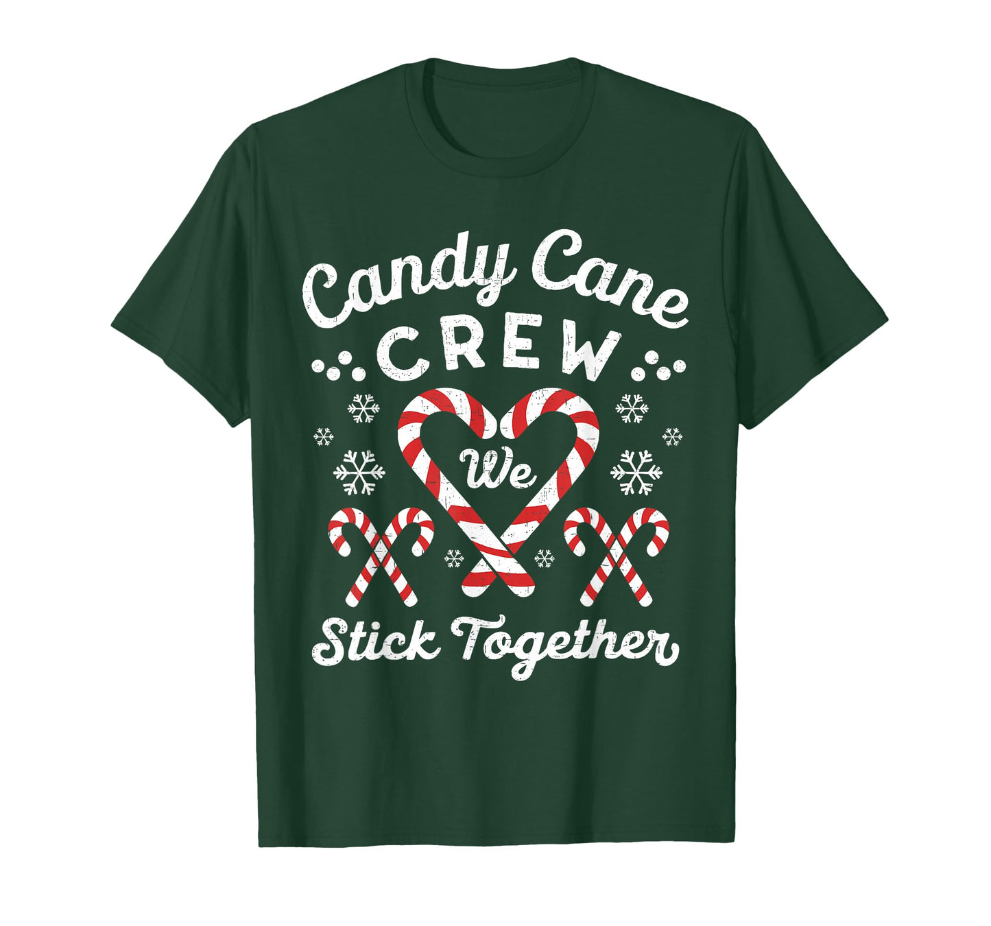 Christmas Candy Cane Heart Holiday Family Matching Pajama PJ T-Shirt
