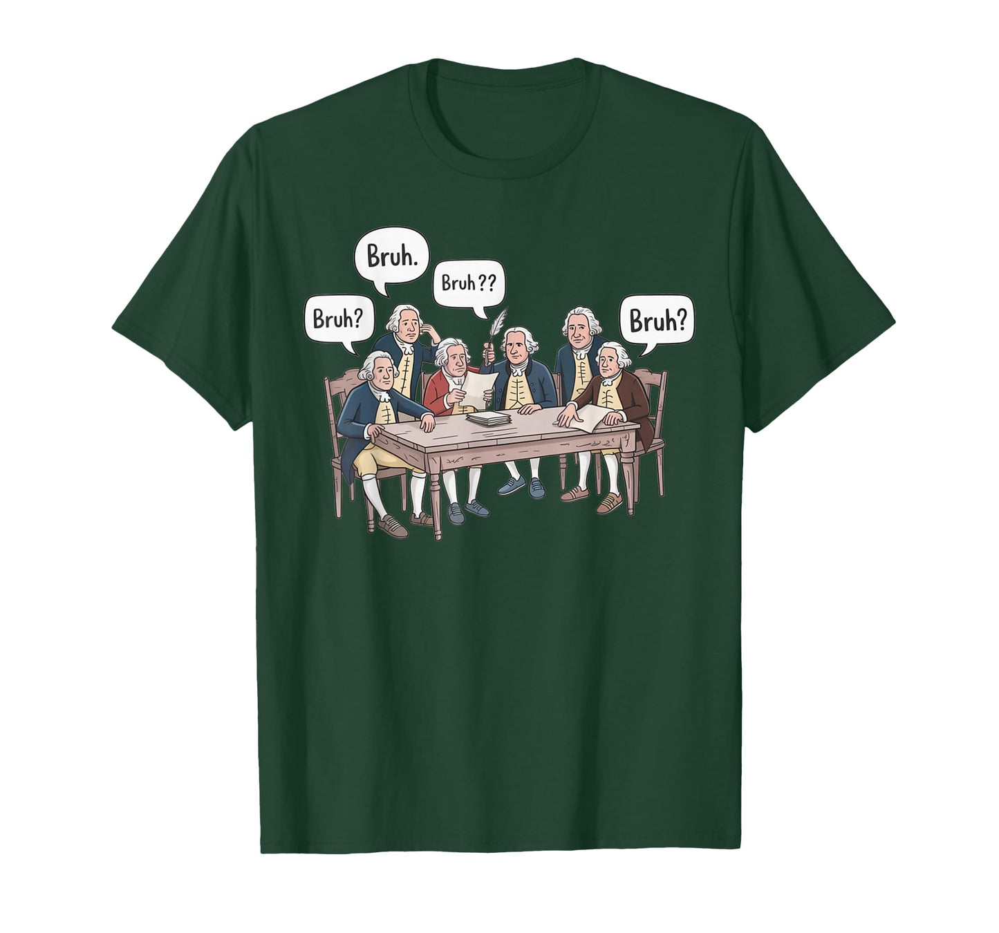 Funny History Teacher Founding Fathers Historical Humor T-Shirt