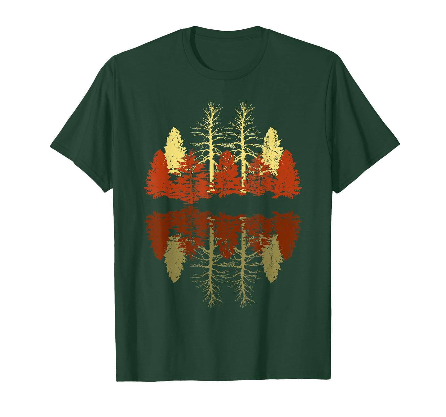 Forest Trees Reflection Outdoors Nature Wildlife Forest T-Shirt
