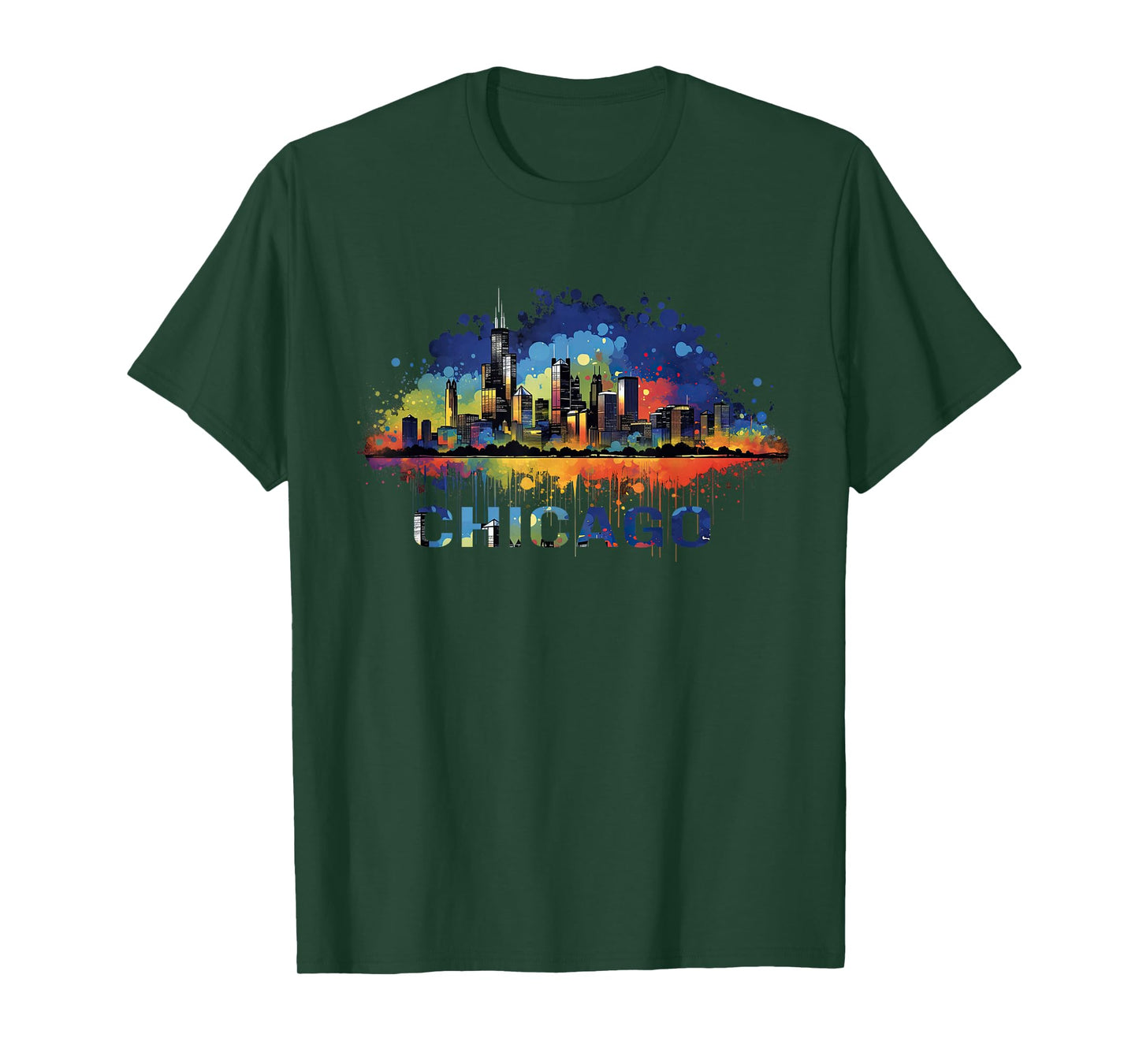 Chicago City Downtown Skyline T-Shirt