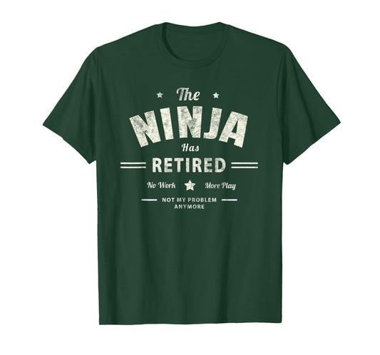 Cute NINJA HAS RETIRED Best Employee Retirement Nurse Worker T-Shirt