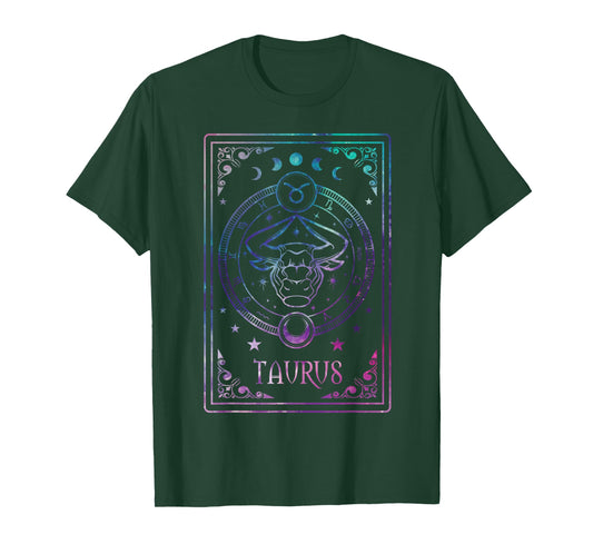 Taurus Tarot Card April May Birthday Astrology Zodiac Sign T-Shirt