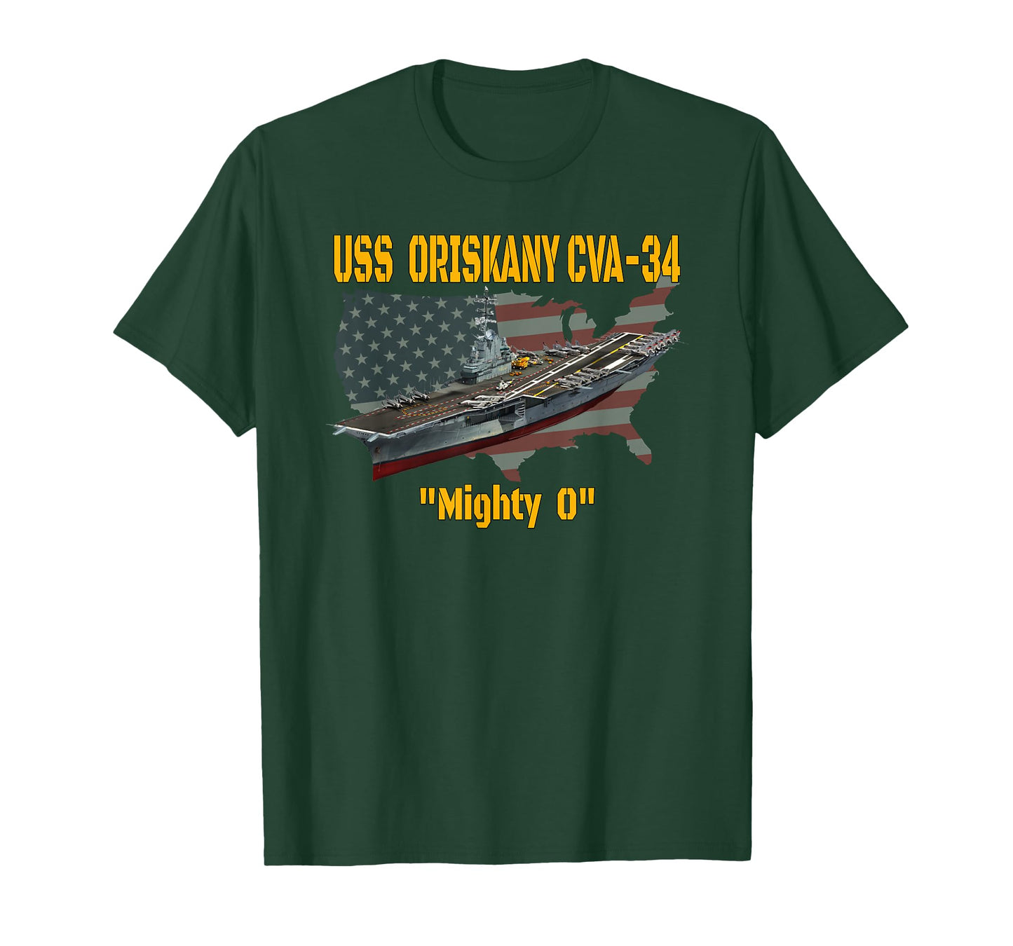 Aircraft Carrier USS Oriskany CVA-34 Veteran Day Father Day T-Shirt