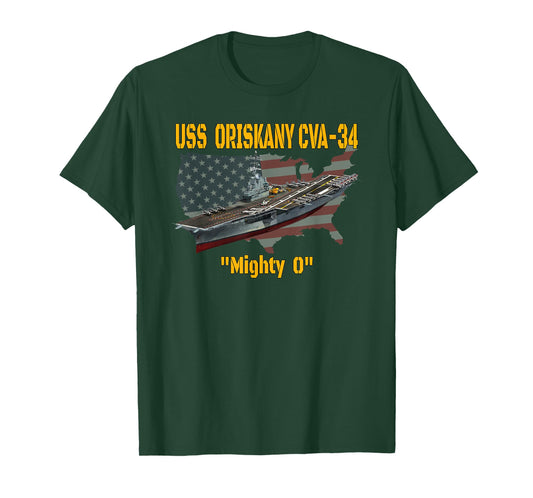 Aircraft Carrier USS Oriskany CVA-34 Veteran Day Father Day T-Shirt