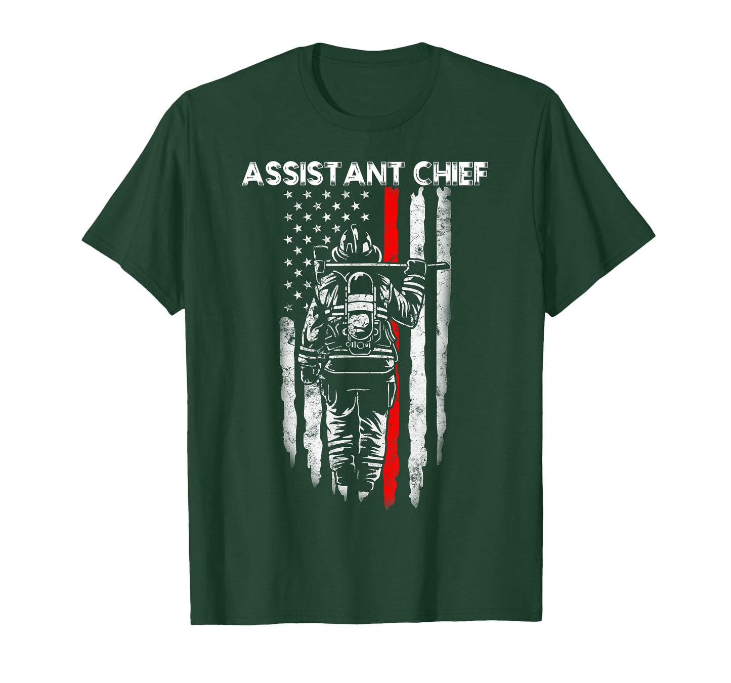 Assistant Fire Chief American flag gifts for Assistant Chief T-Shirt for Women Men