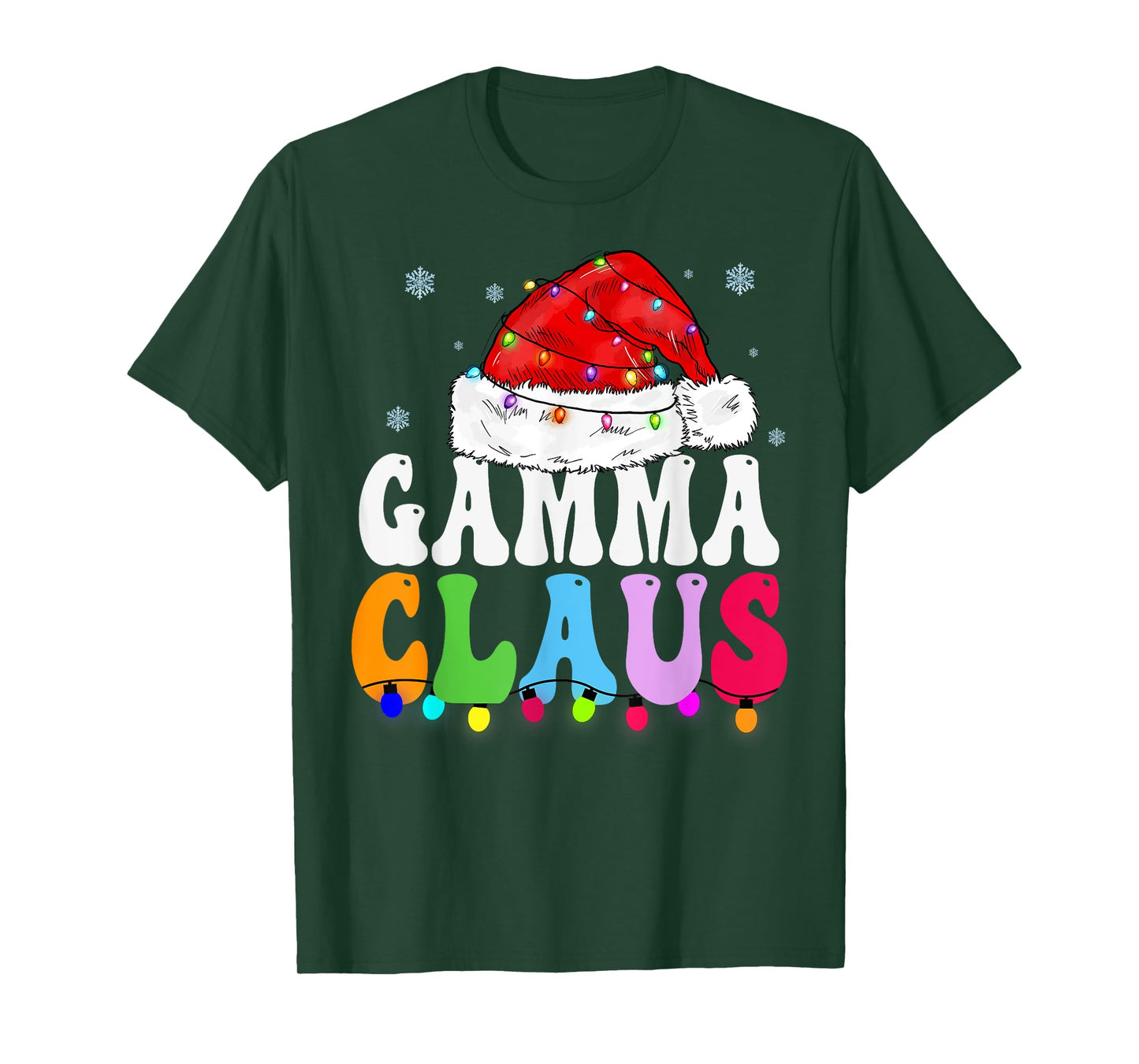 Gamma Claus Funny Xmas Family Matching Grandma Christmas T-Shirt
