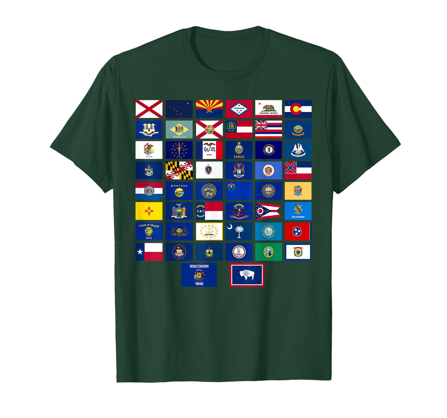 Flags of the US states T-Shirt