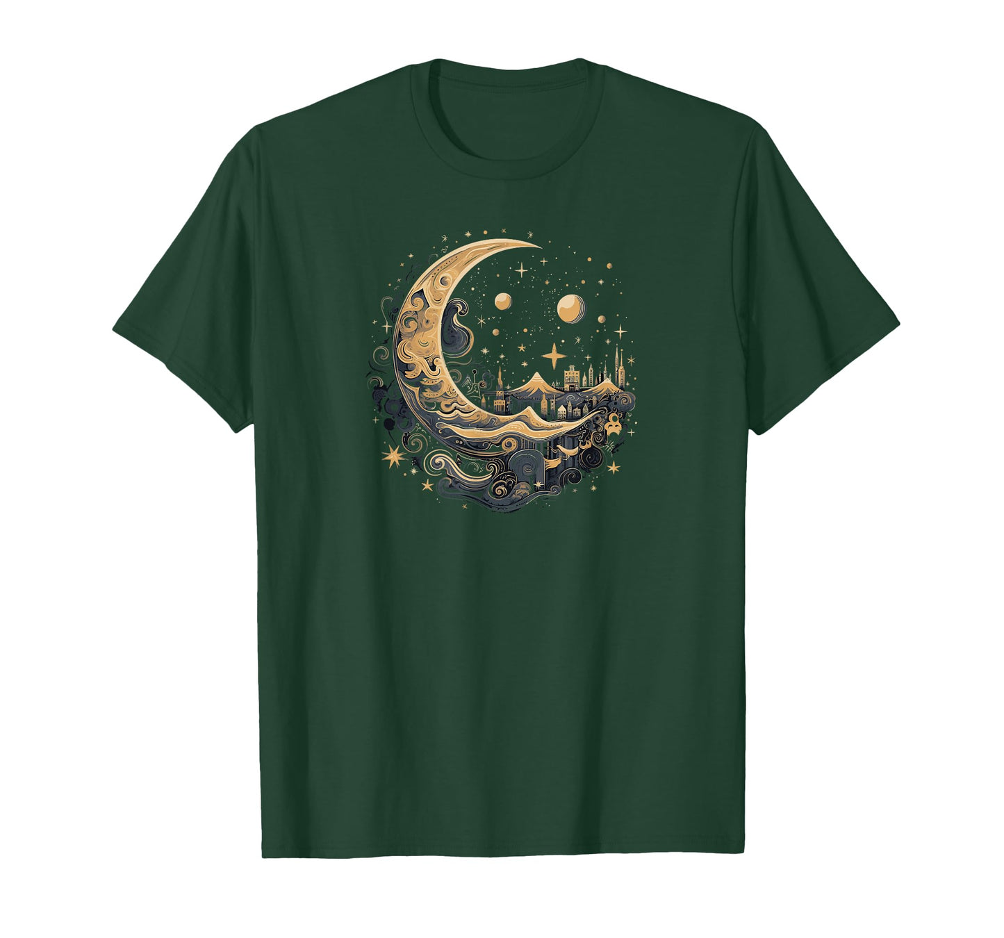Galaxy Night Sky Moon Lunar Stars Love T-Shirt