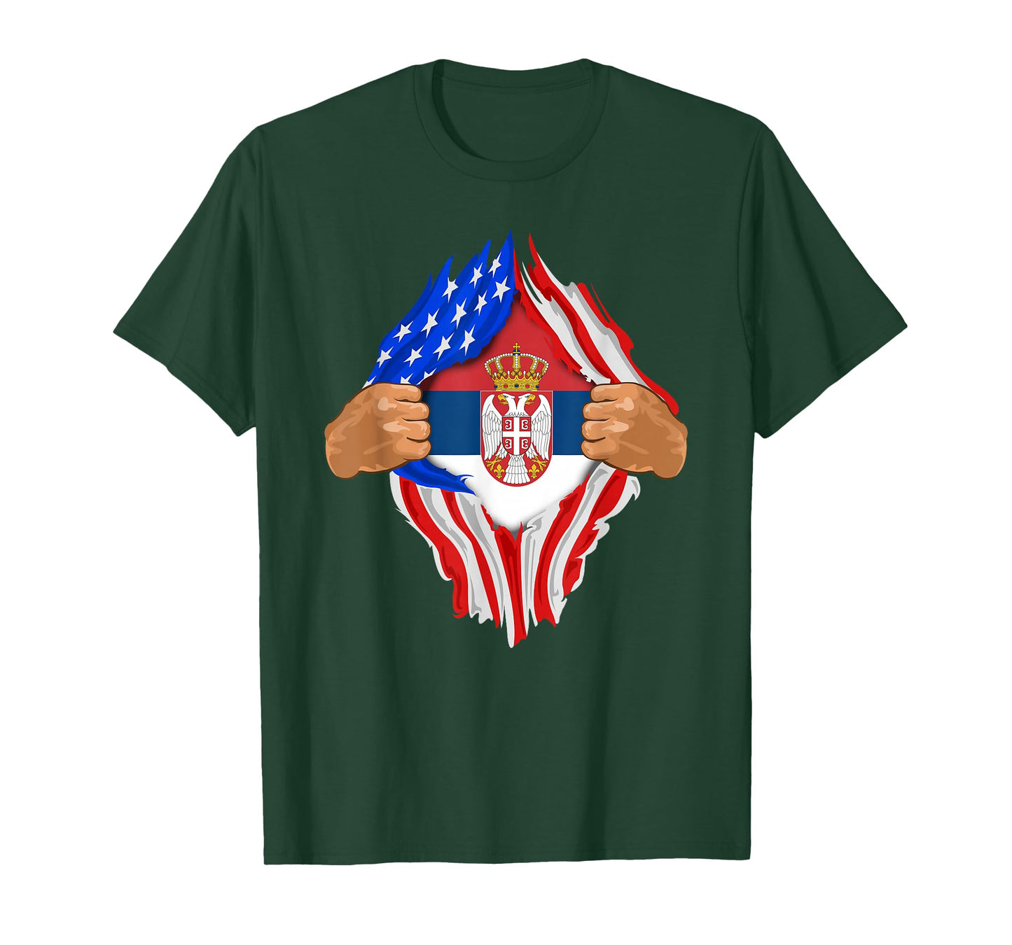 Serbian Blood Inside Me T-Shirt | Serbia Flag Gift T-Shirt