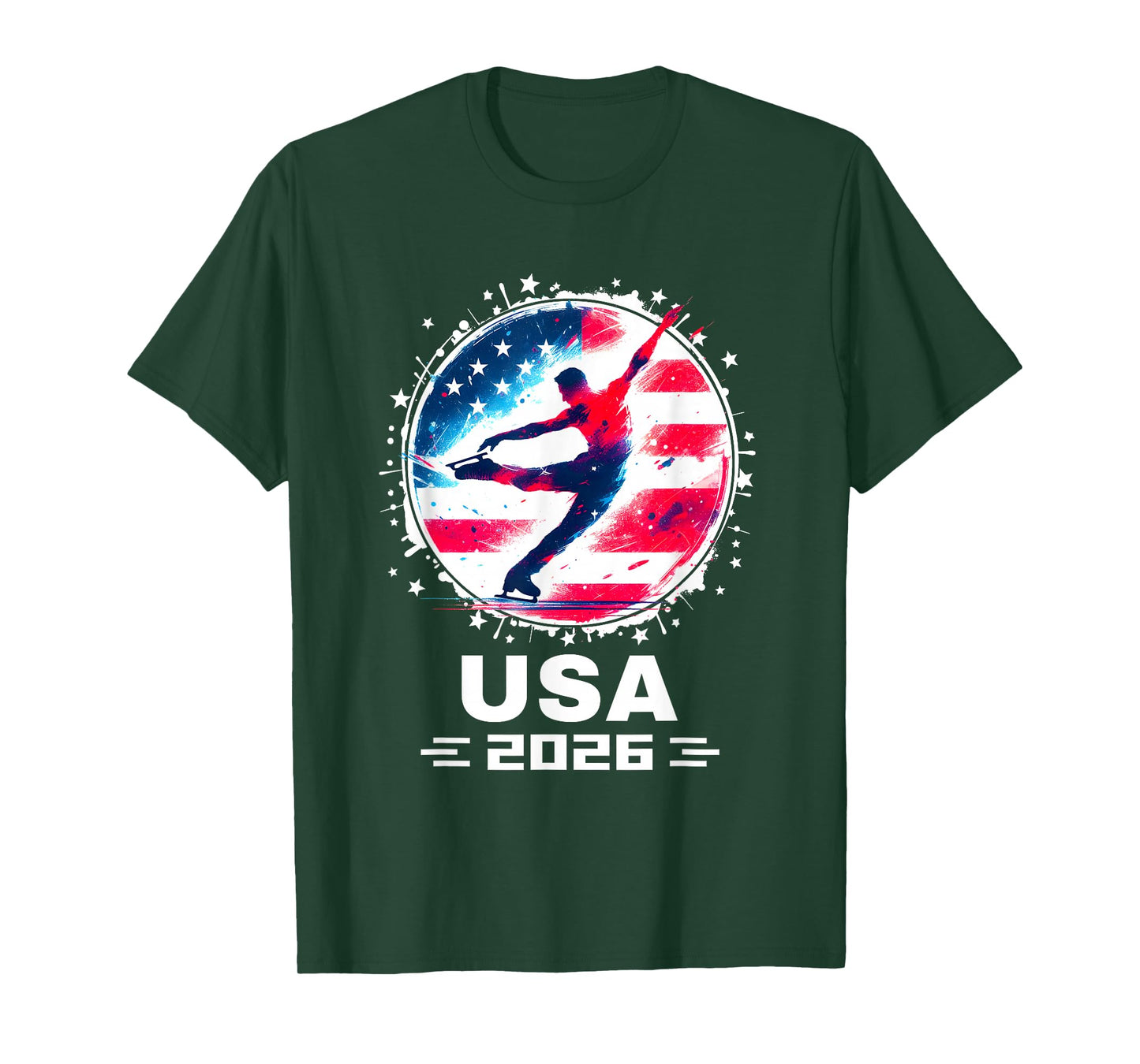 USA Team 2026 Figure Skating Shirt for Men Men Kids 2026 T-Shirt
