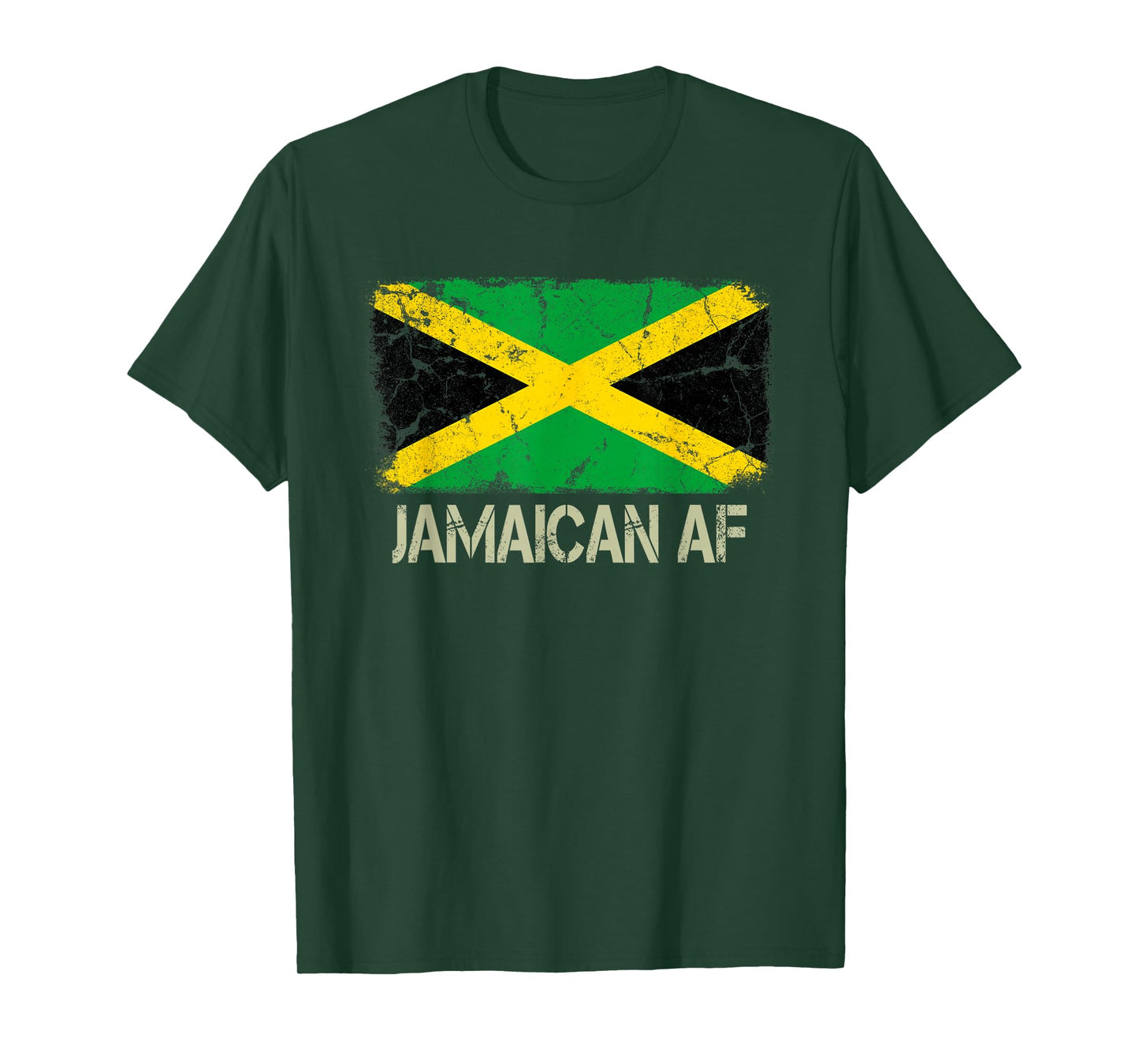 Jamaican AF Flag Funny Jamaican American Family Heritage T-Shirt