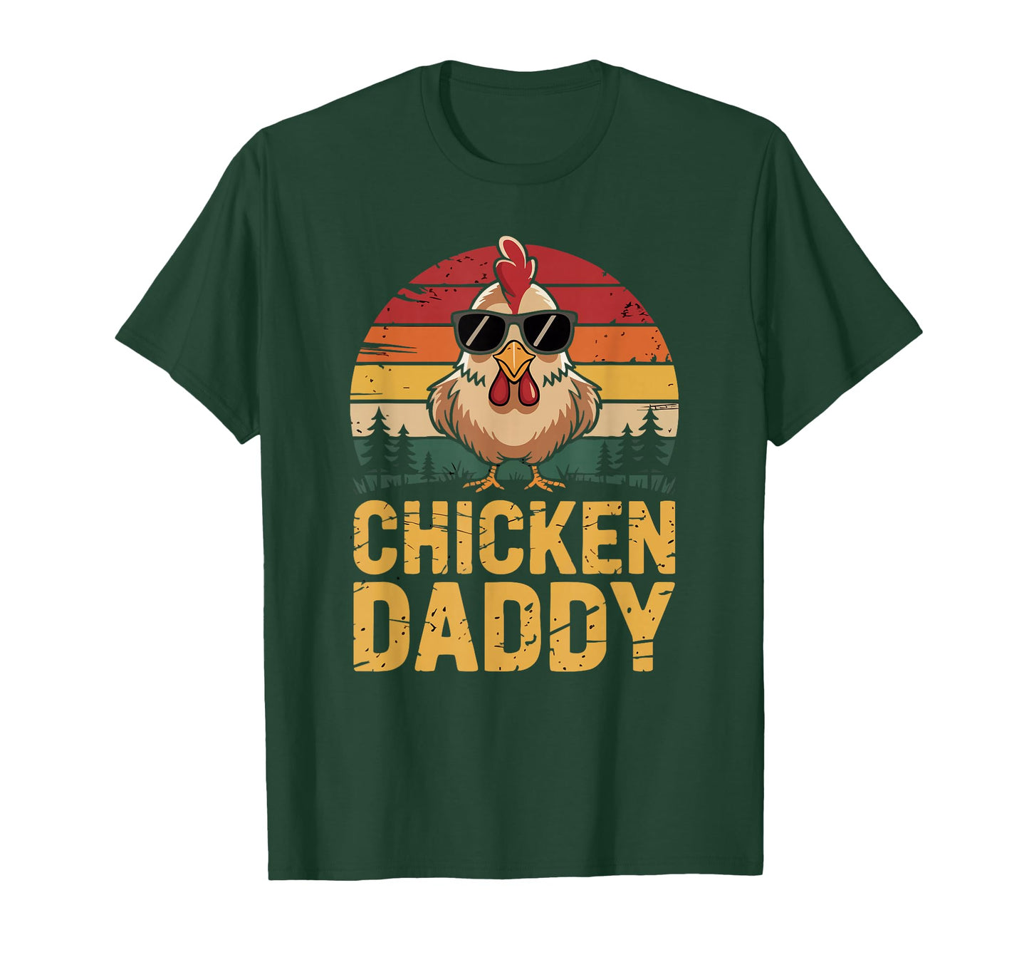 Chicken Daddy Funny Poultry Farming Father Who Raise Chicken T-Shirt
