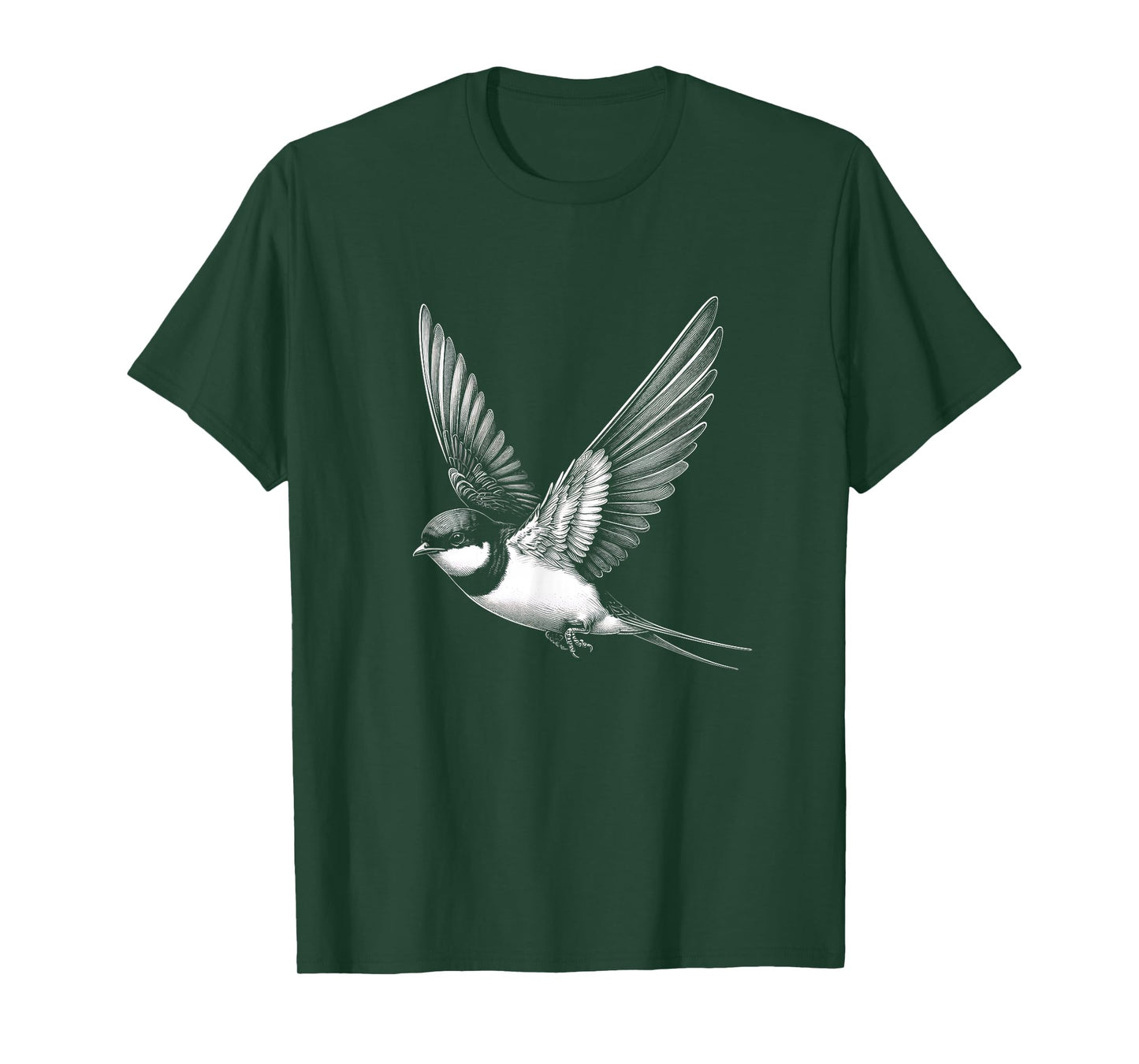 Swallow Graphic Art Bird Design T-Shirt