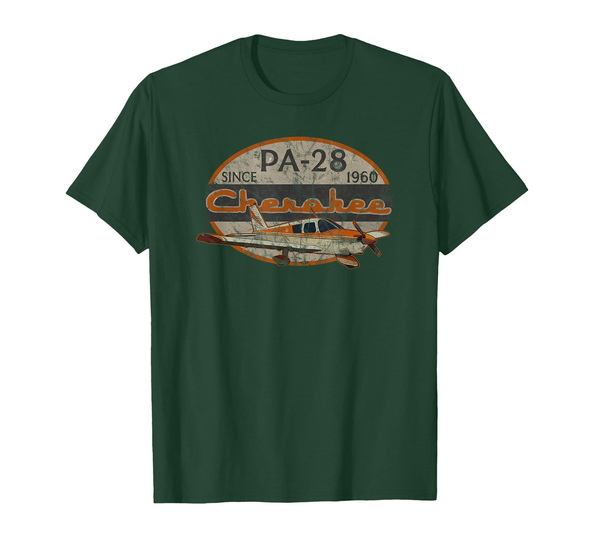 PA-28 Cherokee Airplane Since 1960 Retro Vintage Pilot T-Shirt