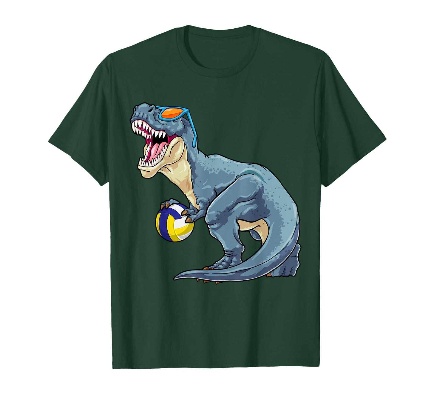 Trex Dinosaur Volleyball Cute Sport Toddler Player Kids Boys T-Shirt