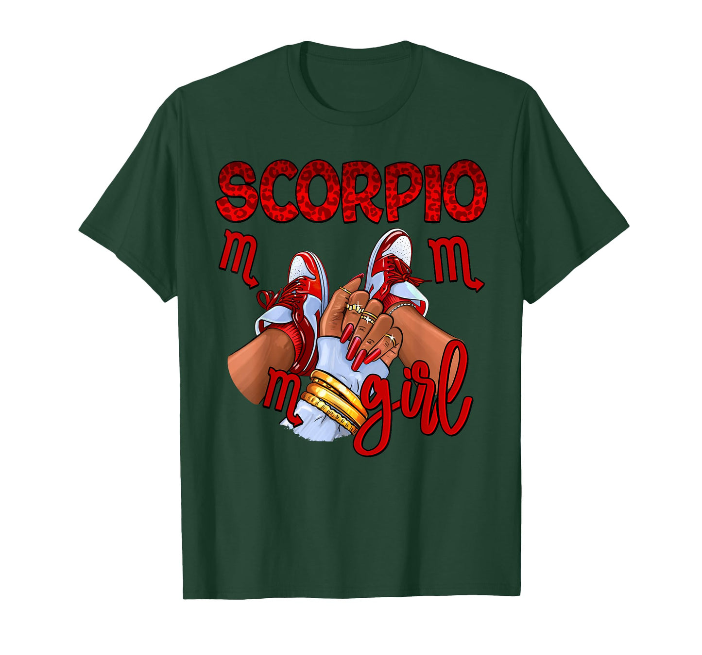 Scorpio Girl Birthday Women Sneakers Zodiac Sign Bday T-Shirt