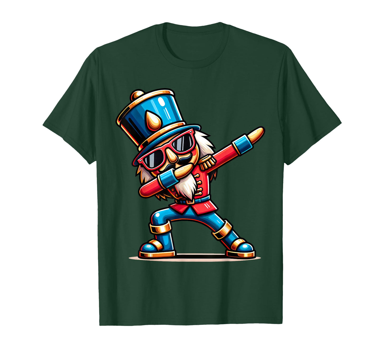 Christmas Nutcracker Dabbing Boys Santa Xmas Funny T-Shirt